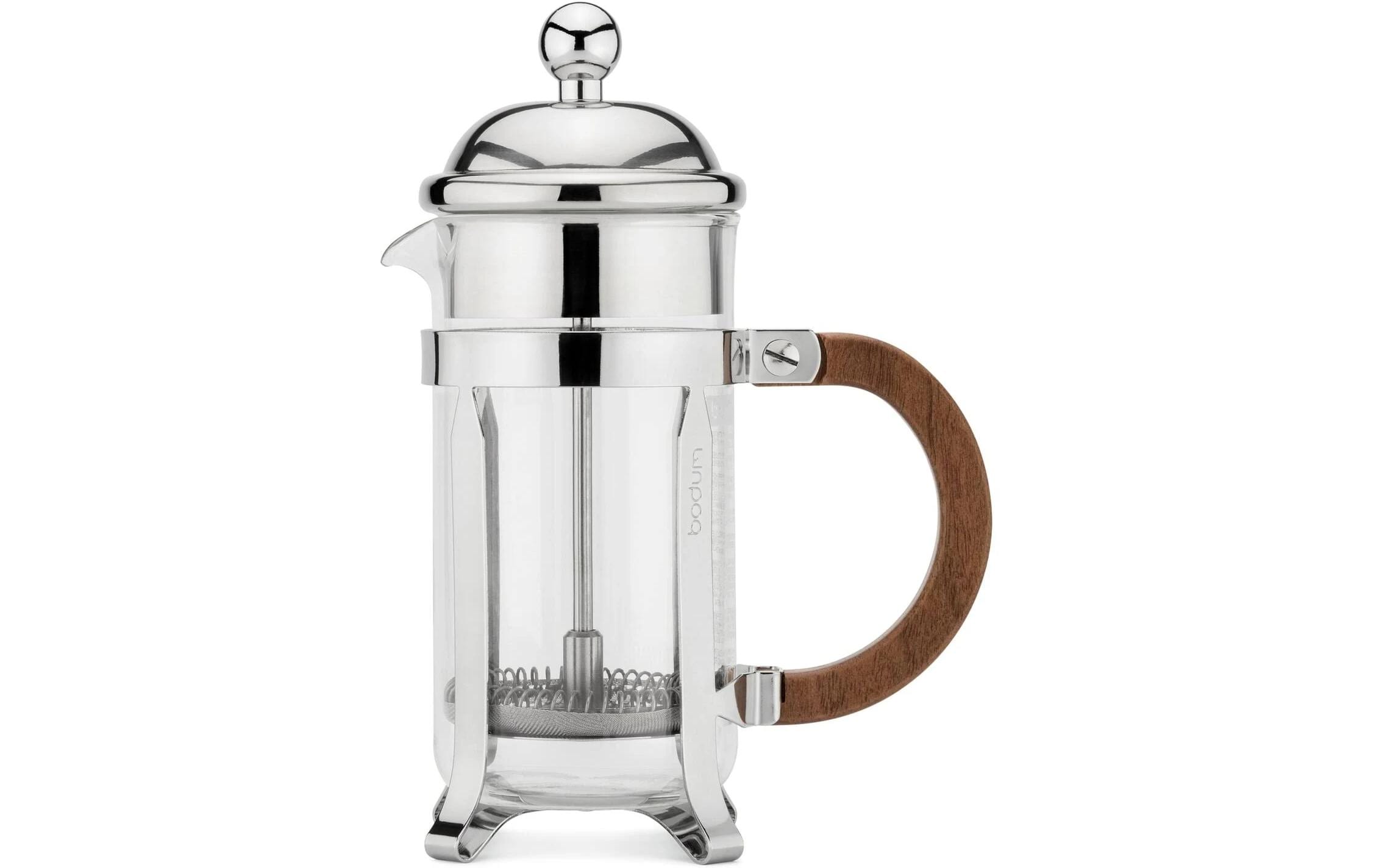 Bodum Kaffeebereiter Chambord 0.35 l, Braun/Silber/Transparent