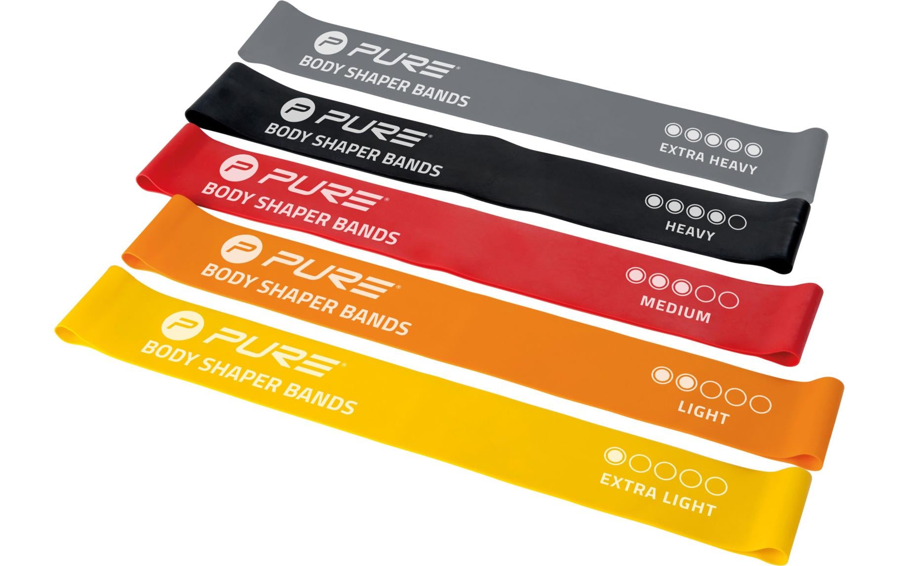 FTM Fitnessband 5er-Set, extra leicht bis extra stark