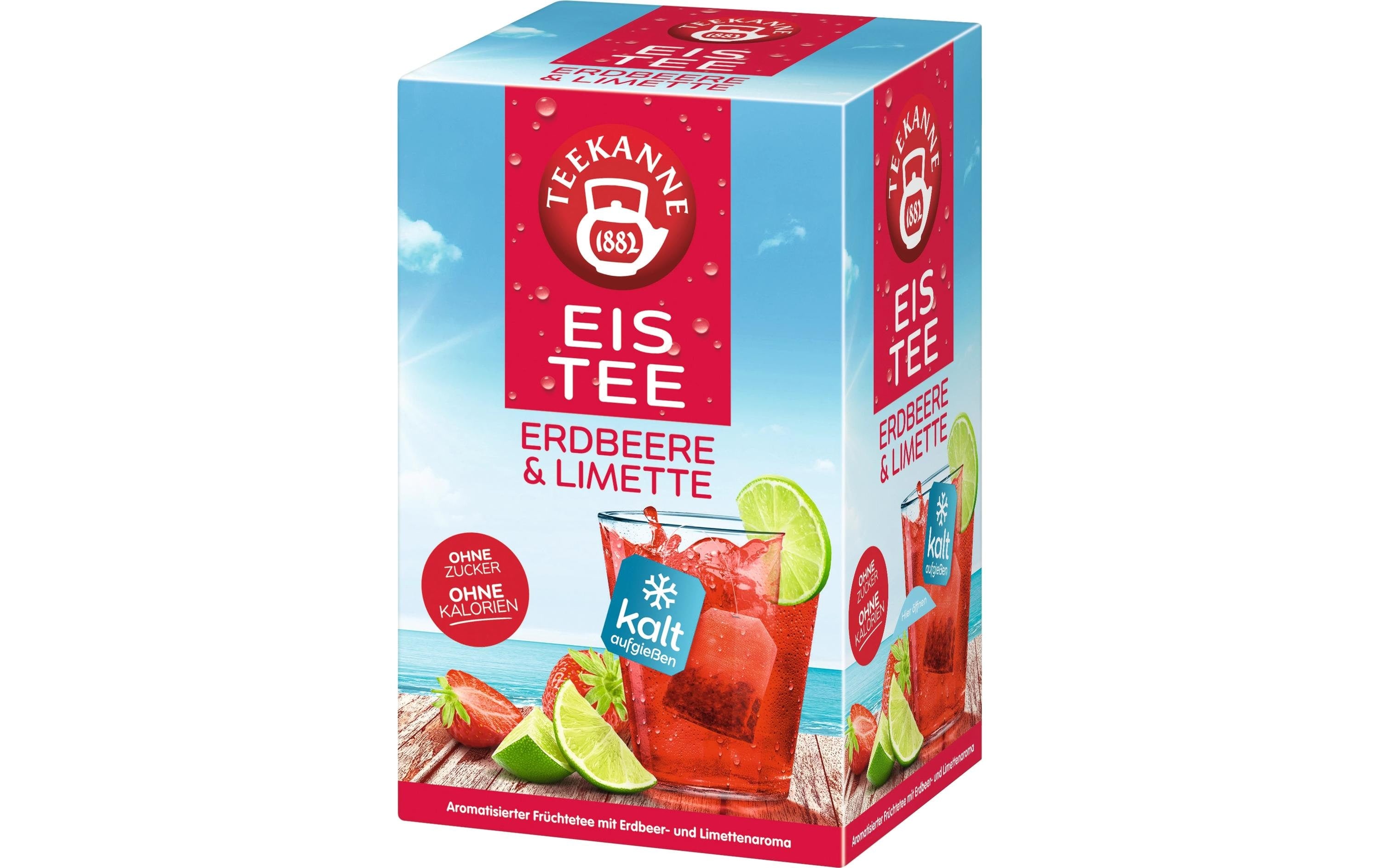 Teekanne Cool Sensations Ice Tea Erdbeer-Limette, 18 Stück