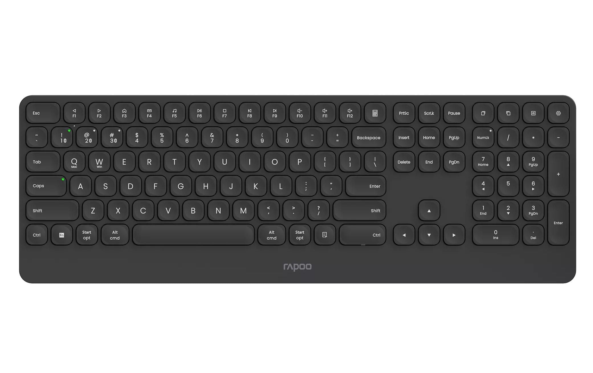 Rapoo Tastatur E9390M Ultraslim Schwarz