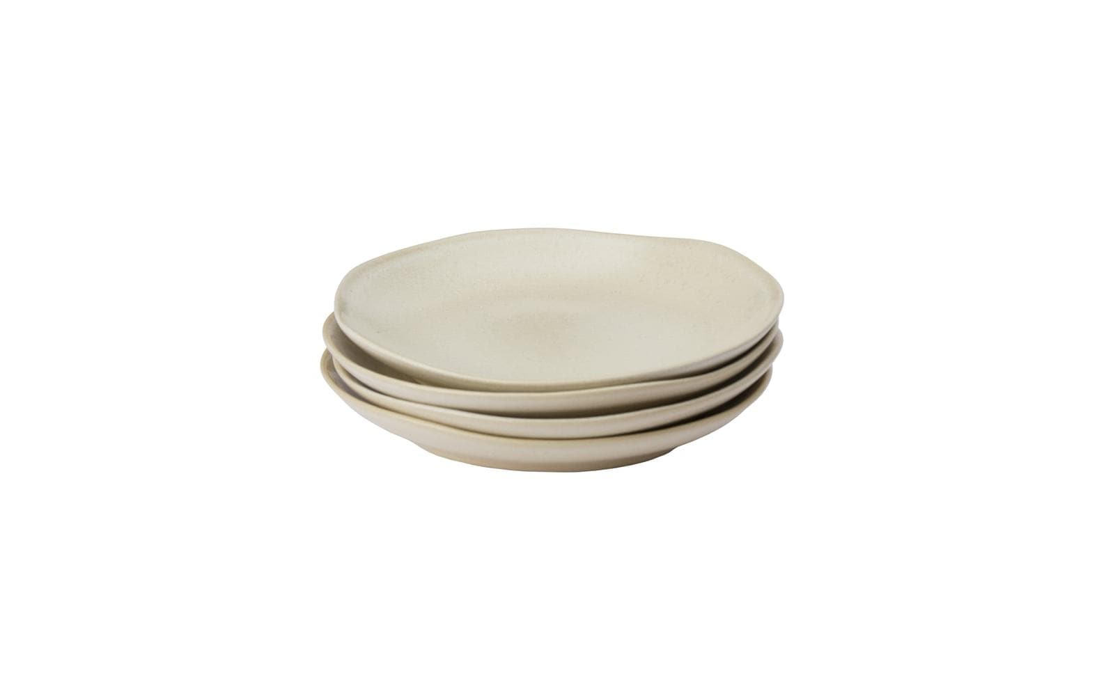 Urbanara Frühstücks- & Dessertteller Capela 4 Stück, 20 cm, Nature