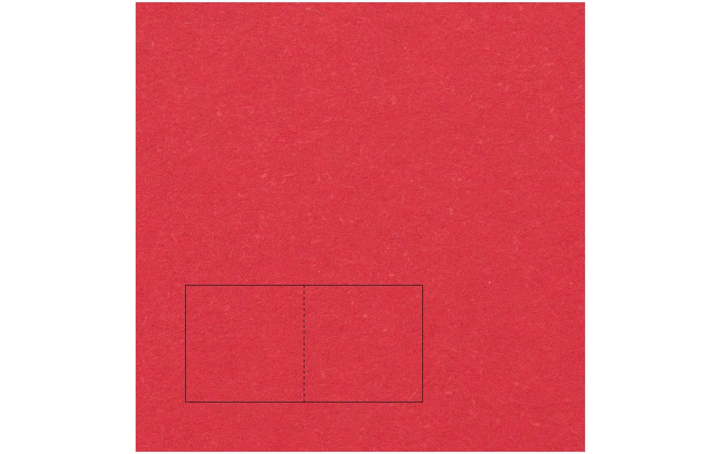 Rico Design Paper Poetry Essentials Karte Rot