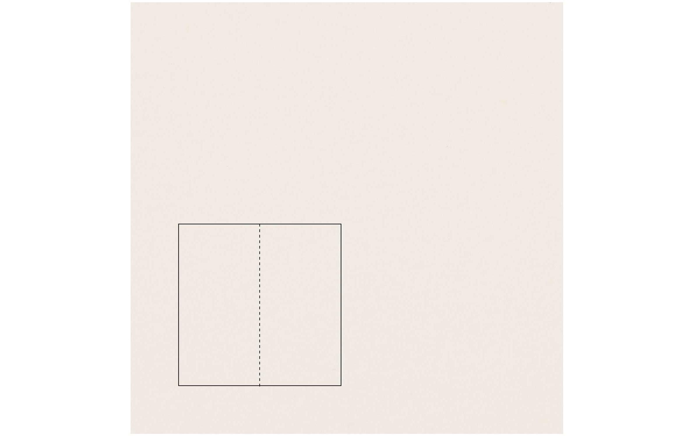 Rico Design Paper Poetry Essentials DL Klappkarte lang A6, Elfenbein