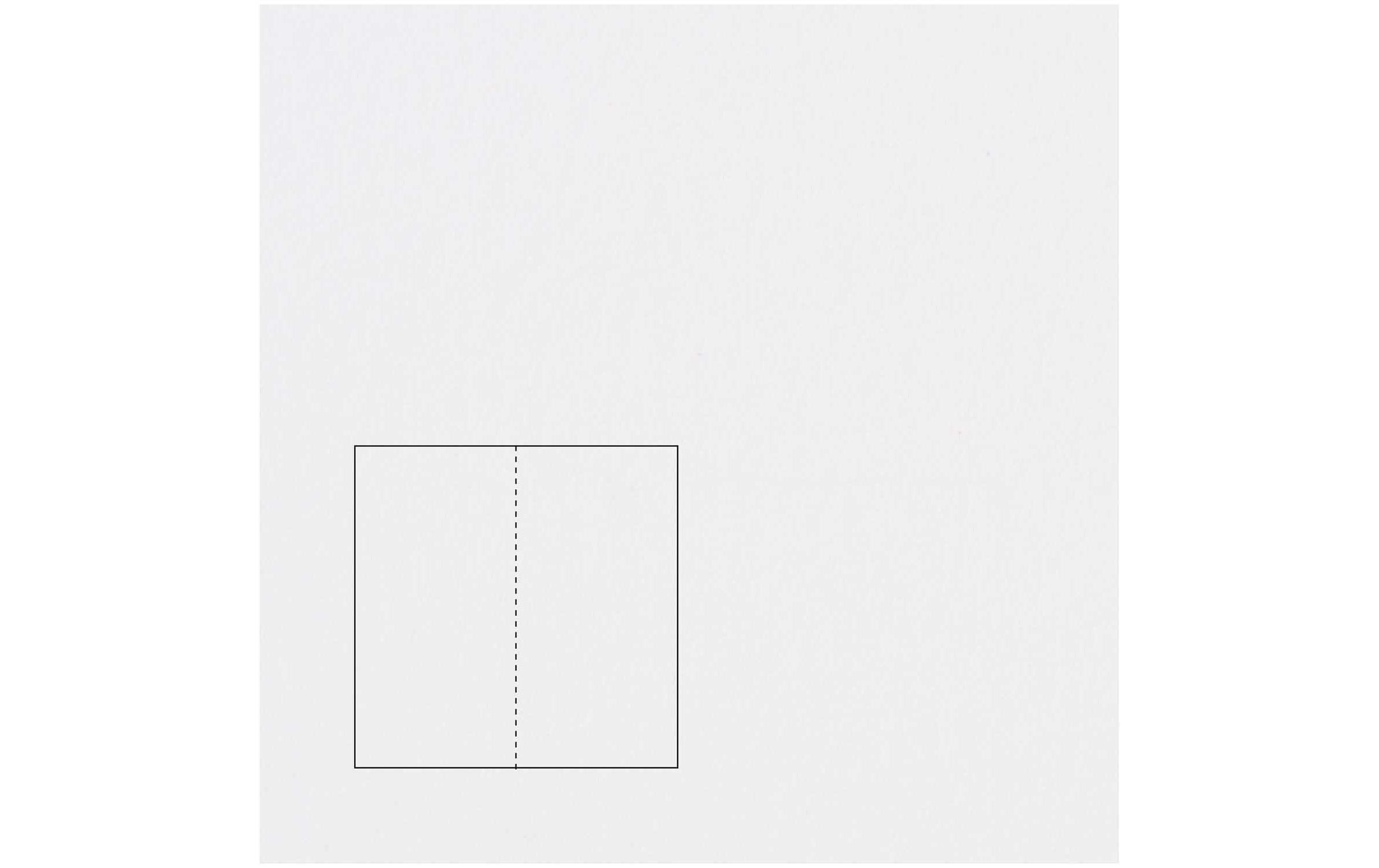 Rico Design Paper Poetry Essentials DL Klappkarte lang A6, Hochweiss