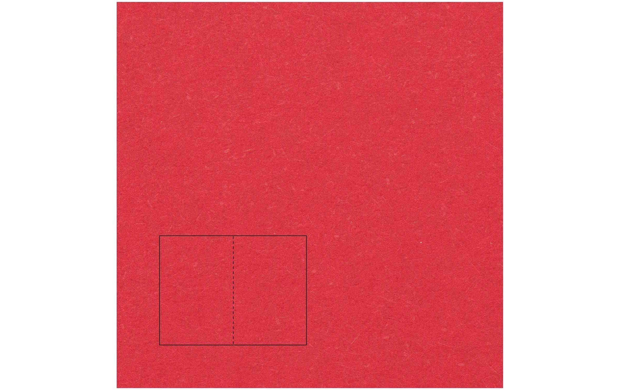 Rico Design Paper Poetry Essentials Klappkarte A5, Rot