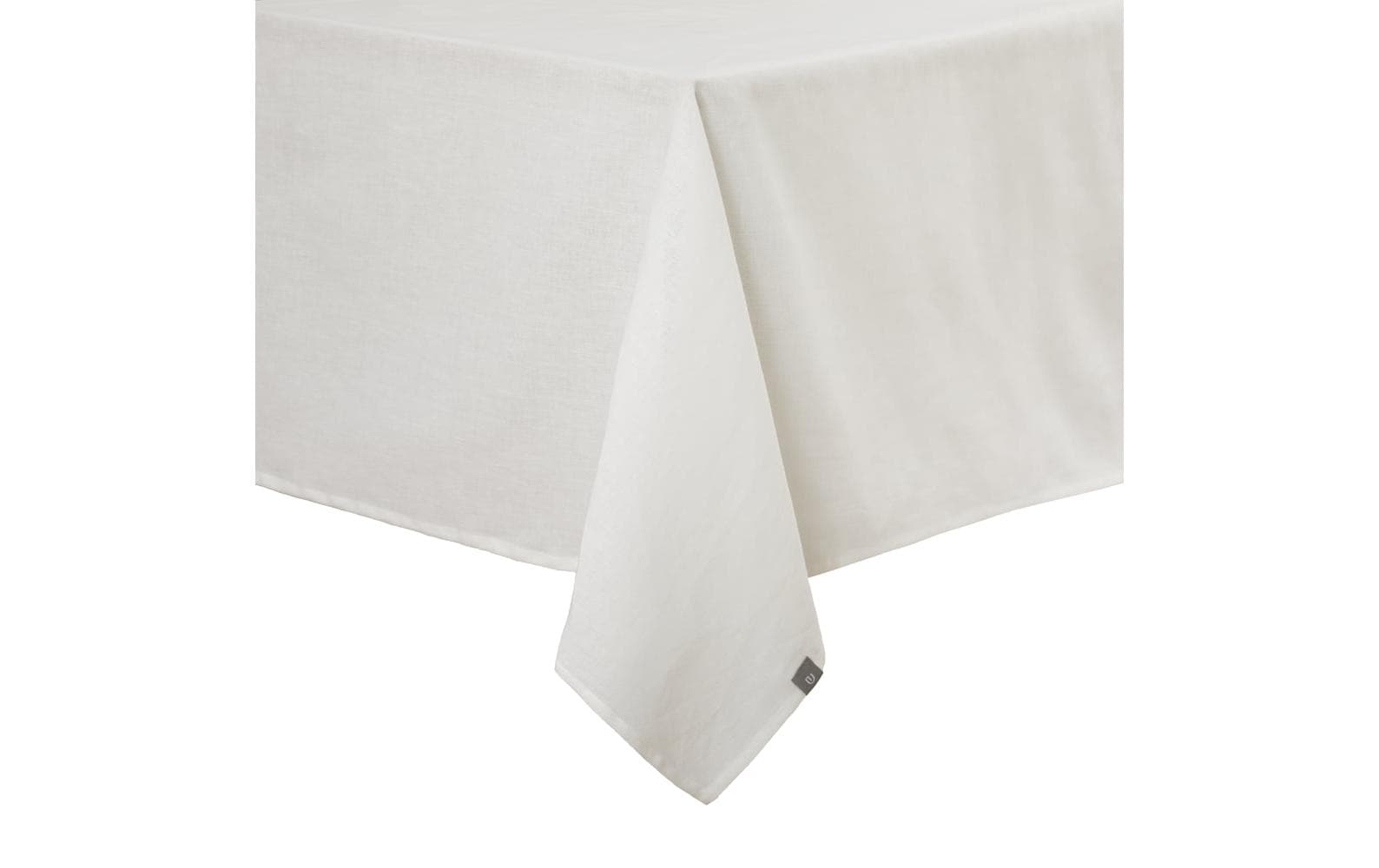 Urbanara Tischdecke Tolosa, 140 cm x 2 m, Weiss