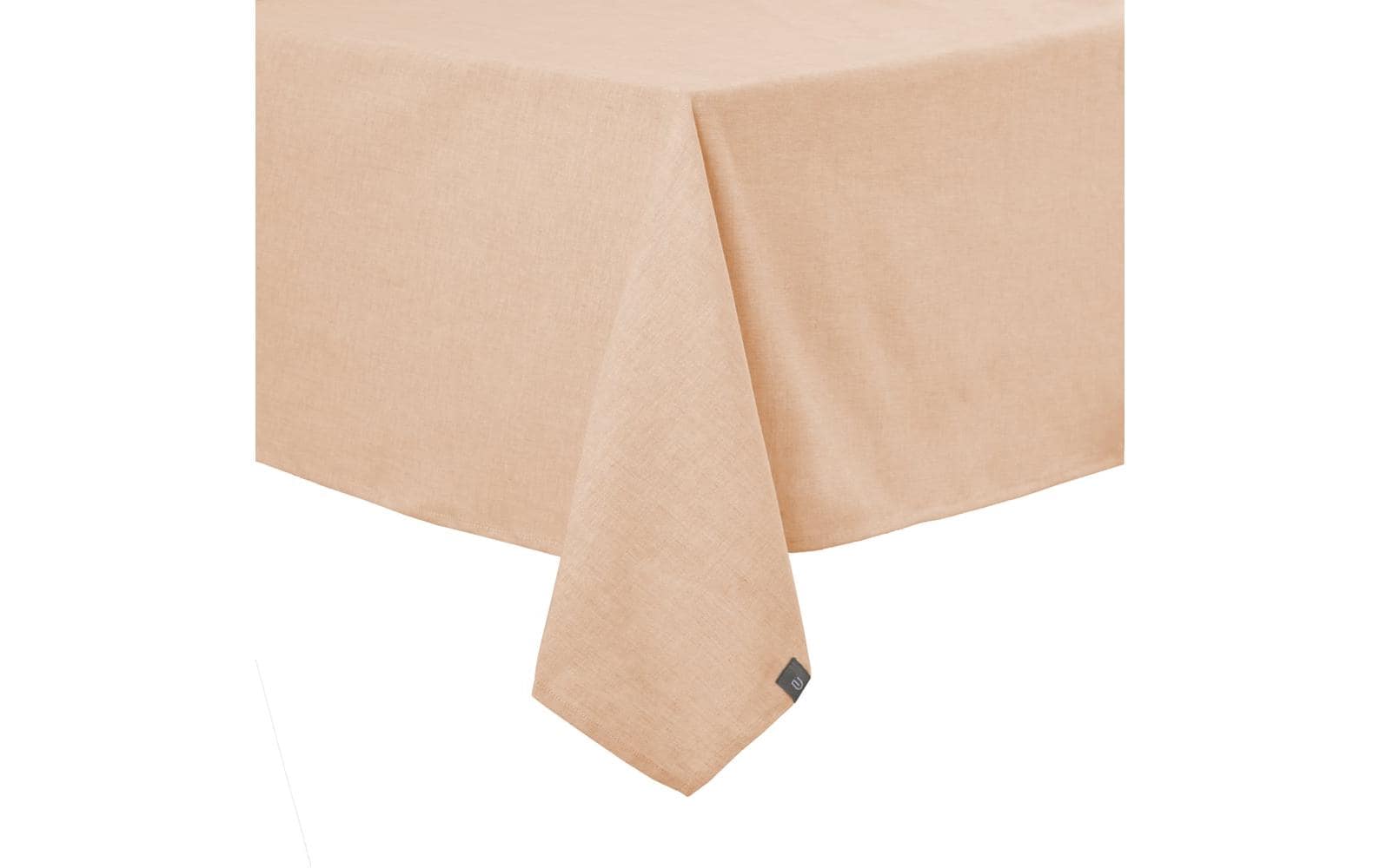 Urbanara Tischdecke Tolosa, 140 cm x 2 m, Pfirsich