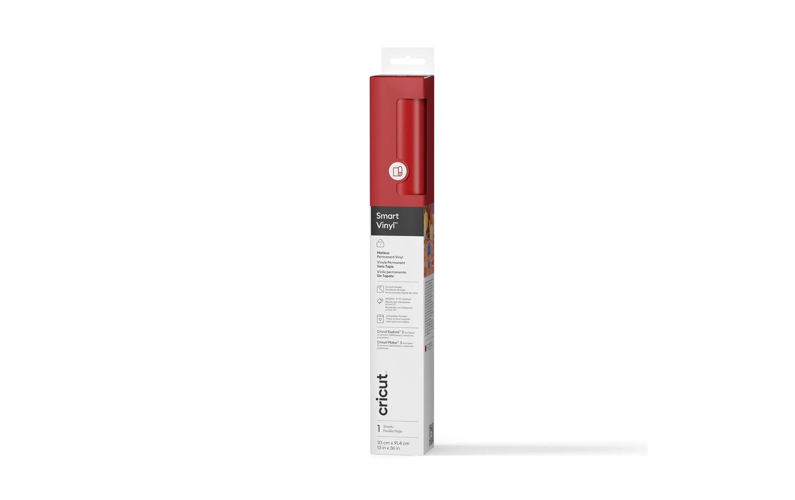 Cricut Aufbügelfolie Smart 33 x 91.4 cm, 1 Stück, Rot