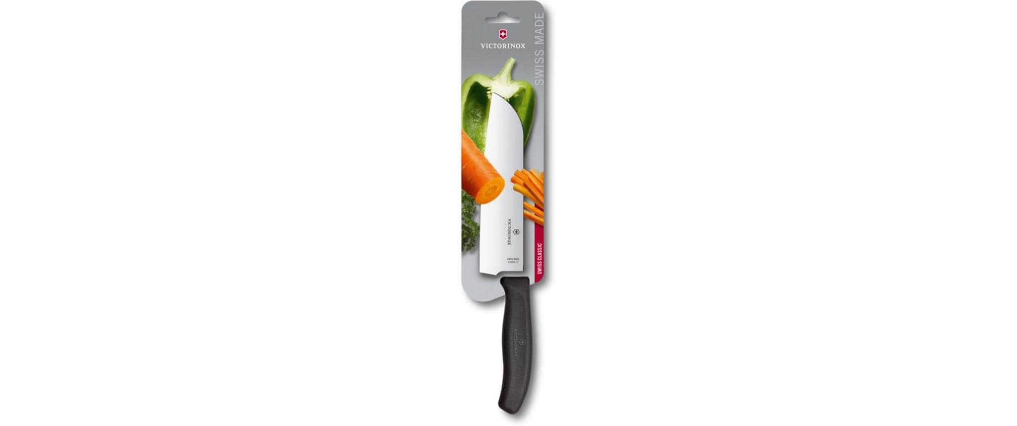 Victorinox Santokumesser Swiss Classic Schwarz, 17 cm