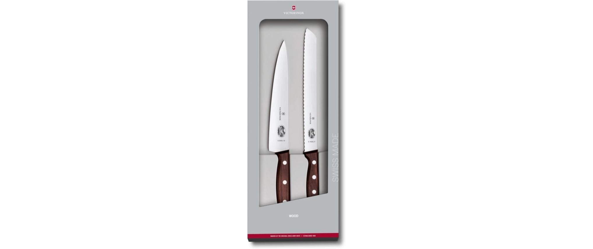 Victorinox Messer-Set Wood 2-teilig, Braun