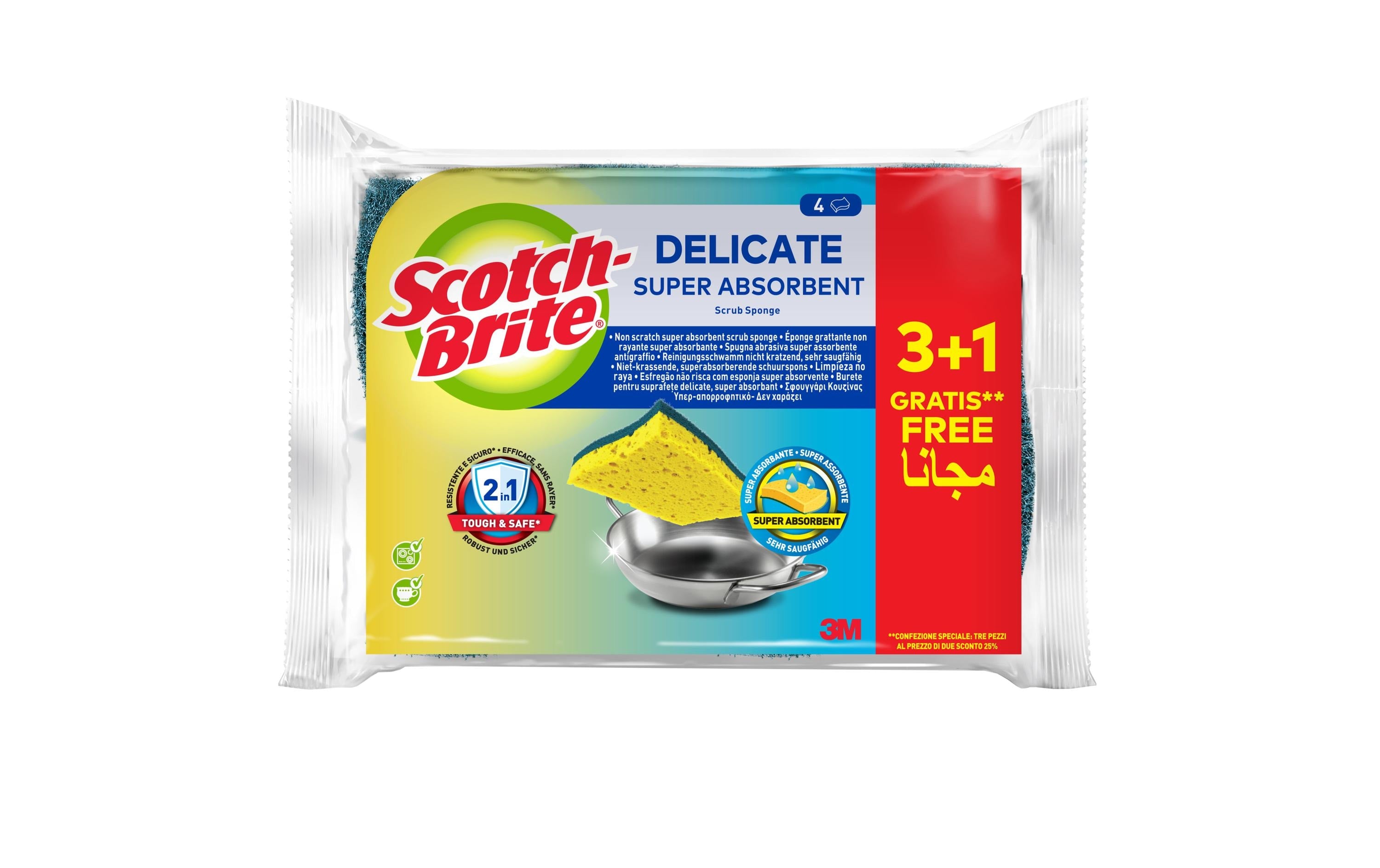 Scotch-Brite Schwamm Delicate 4 Stück