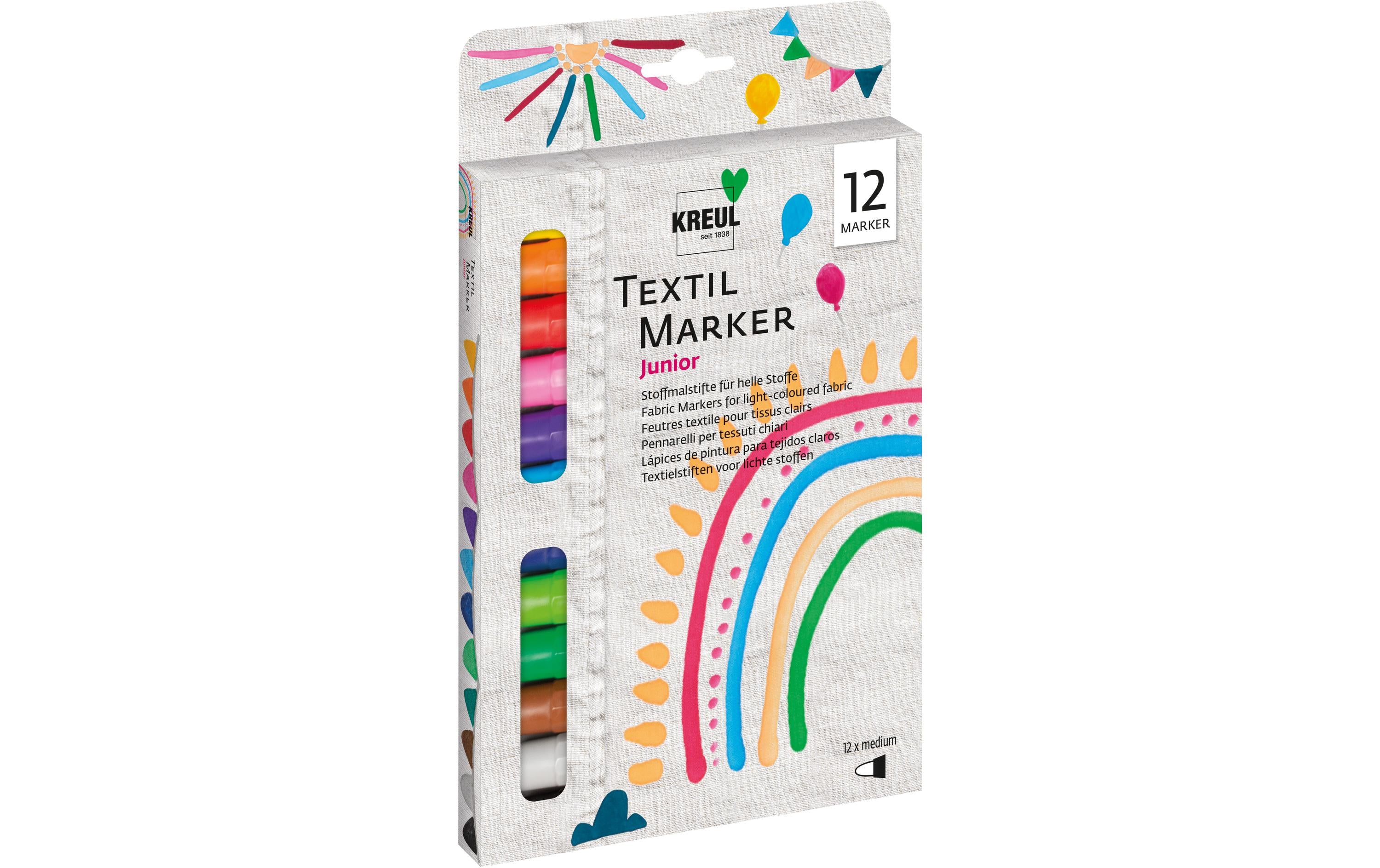 Kreul Textilmarker medium Junior 12er Set