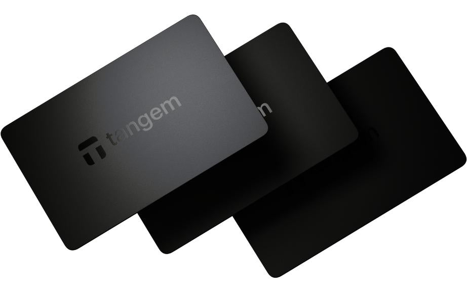 bitConsult Tangem Black + 50 CHF BTC Voucher Bitcoin 3 Card Set
