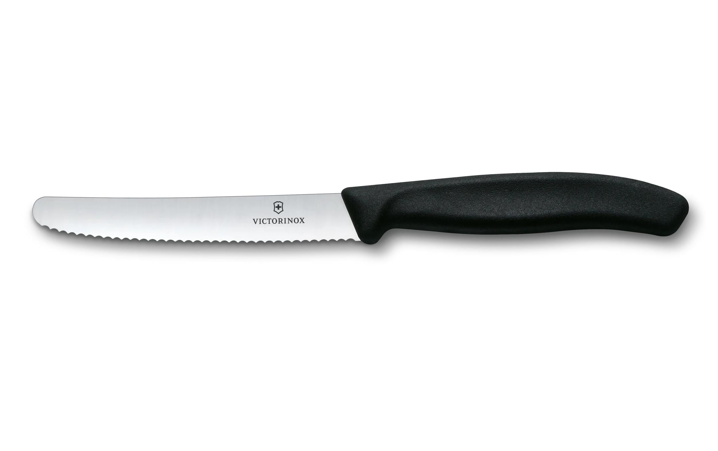 Victorinox Tomatenmesser Swiss Classic Schwarz, 11 cm