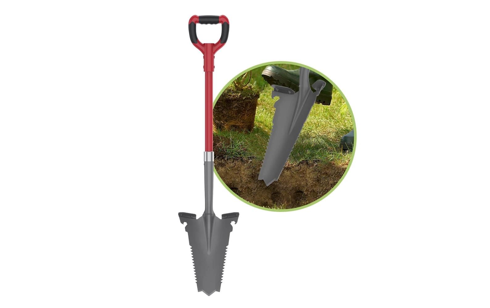 EASYmaxx EASYmaxx Spaten- & Wurzelsäge - 114 cm, Grau/Rot