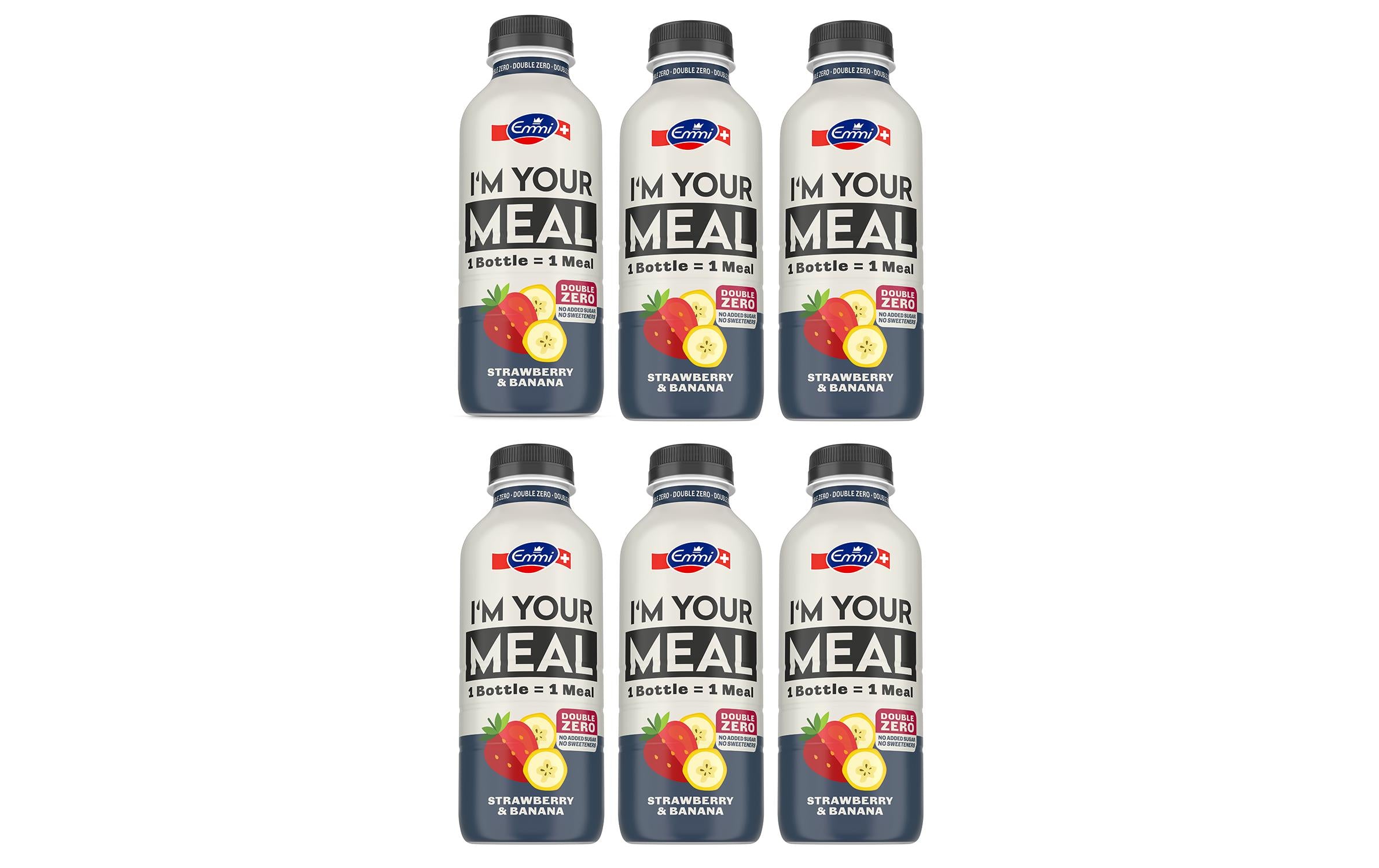 Emmi Trinkmahlzeit Double Zero Erdbeere Banane 6 x 500 ml