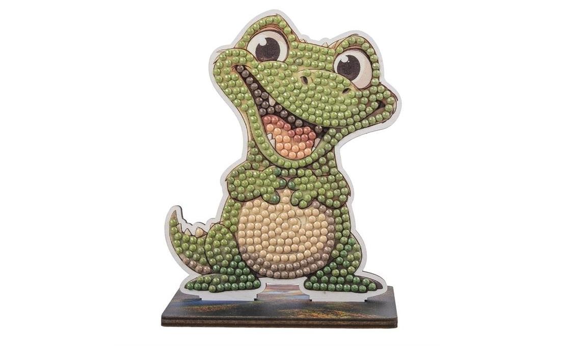 CRAFT Buddy Bastelset Alligator Crystal Art Wildlife Buddies