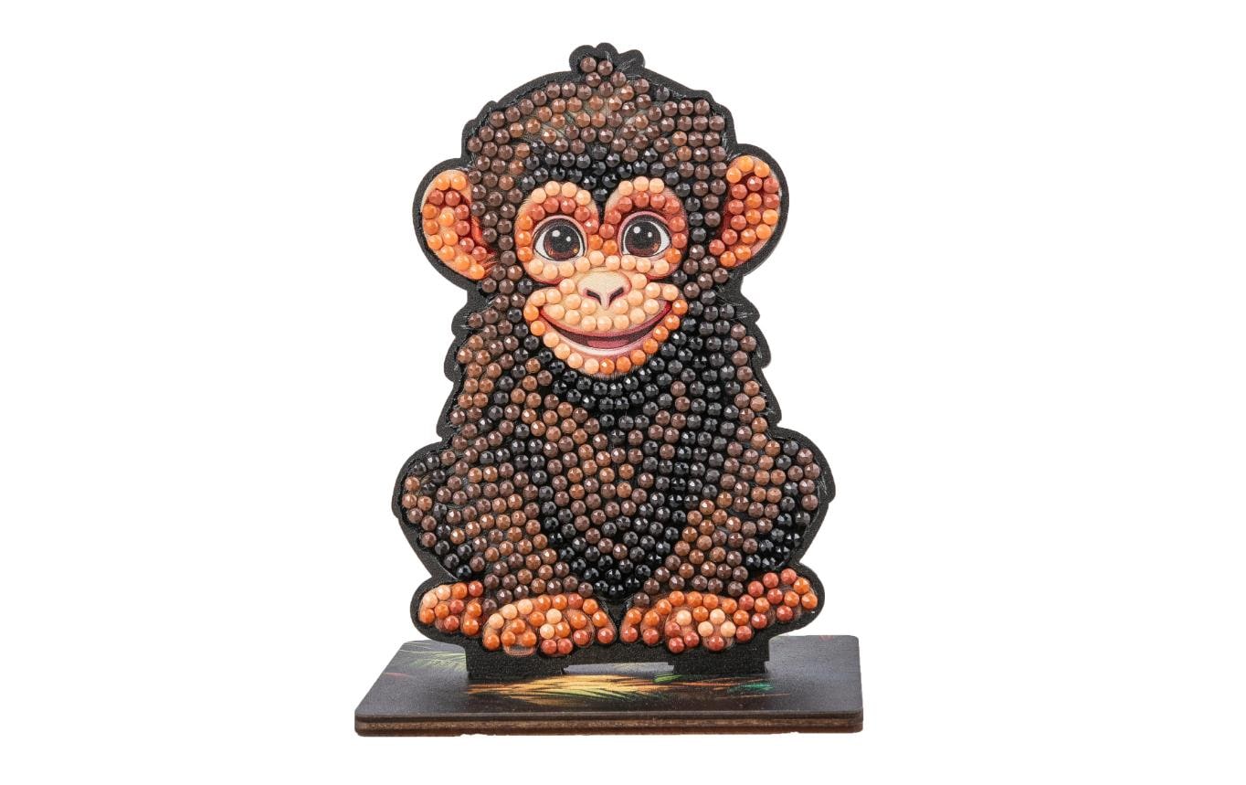 CRAFT Buddy Bastelset Chimp Crystal Art Wildlife Buddies
