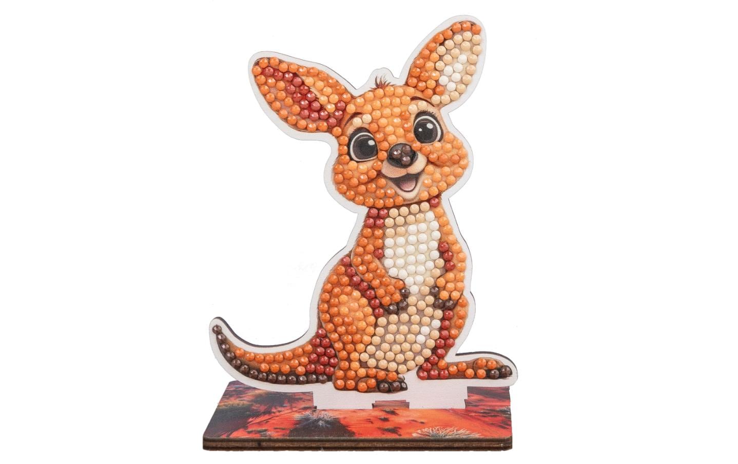 CRAFT Buddy Bastelset Kangaroo Crystal Art Wildlife Buddies