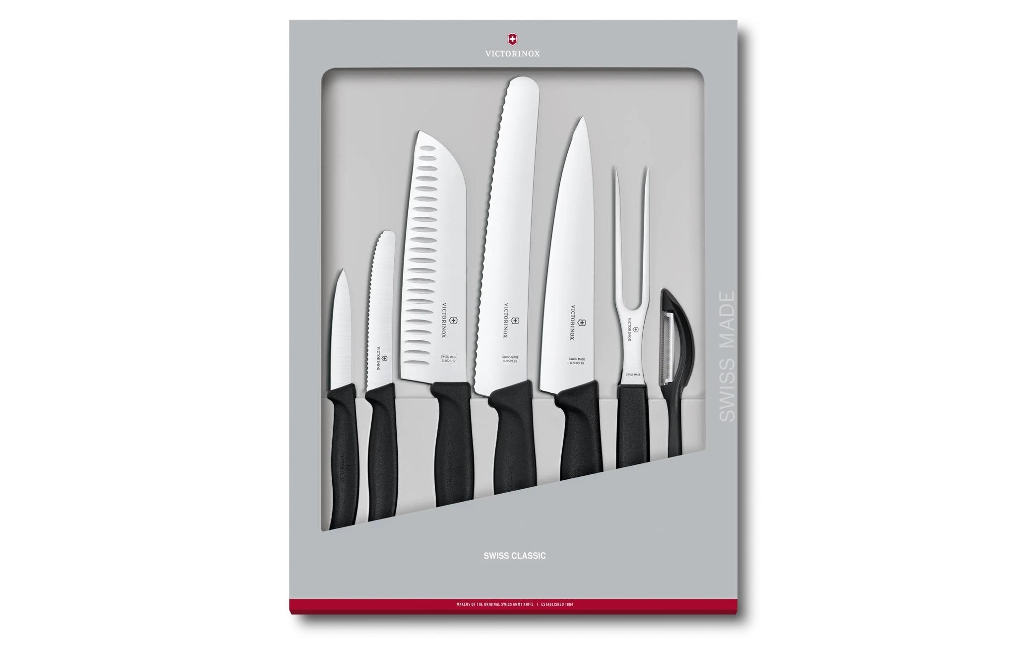 Victorinox Messer-Set Swiss Classic 7-teilig, Schwarz