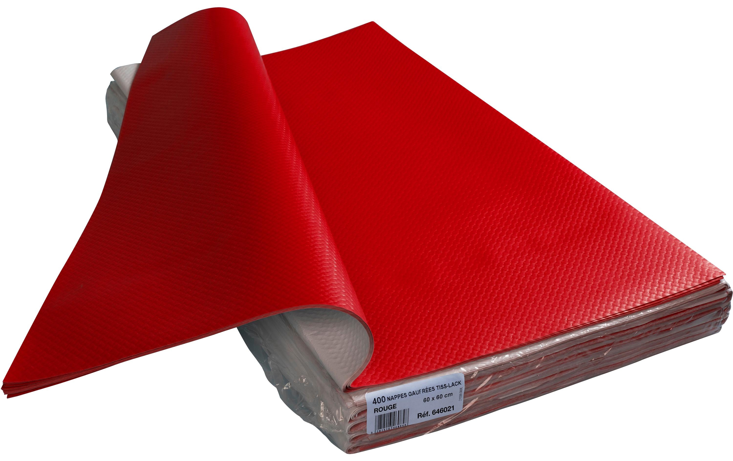 PRO nappe Tischdecke 400 Stück, 60 cm x 0.6 m, Rot