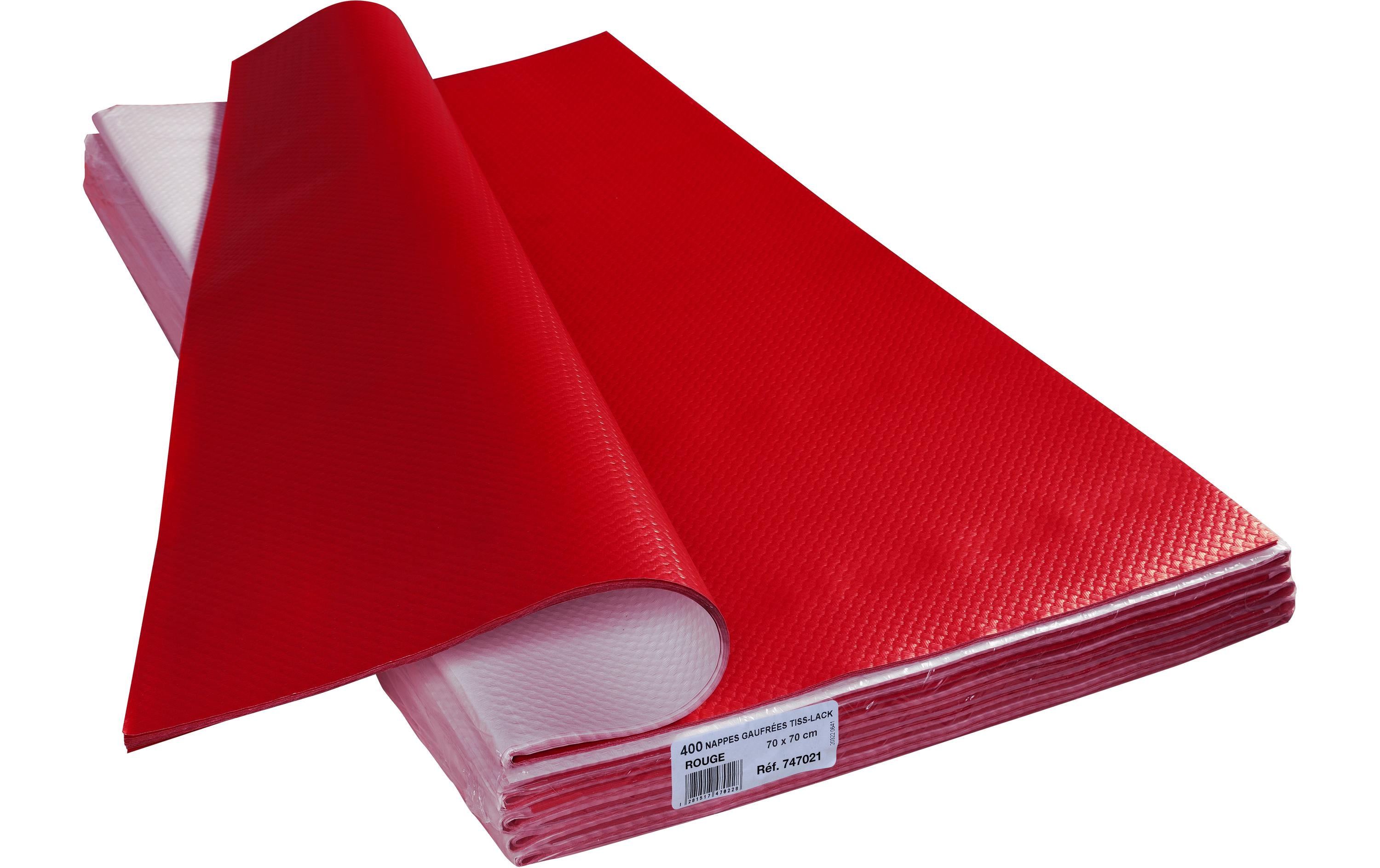 PRO nappe Tischdecke 200 Stück, 70 cm x 0.7 m, Rot
