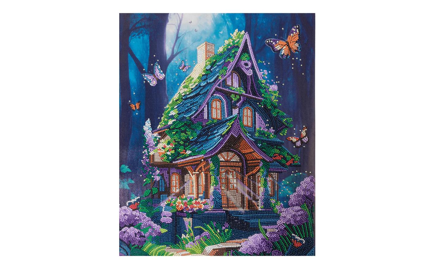 CRAFT Buddy Bastelset Fantasy House Crystal Art Kit 35 x 45 cm