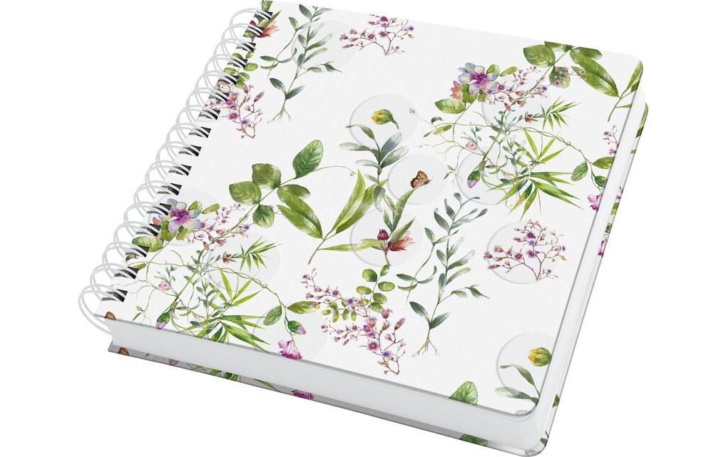 Jolie Spiral-Notizbuch Fairytale Garden, 23.4 x 21.5 cm, Blanko