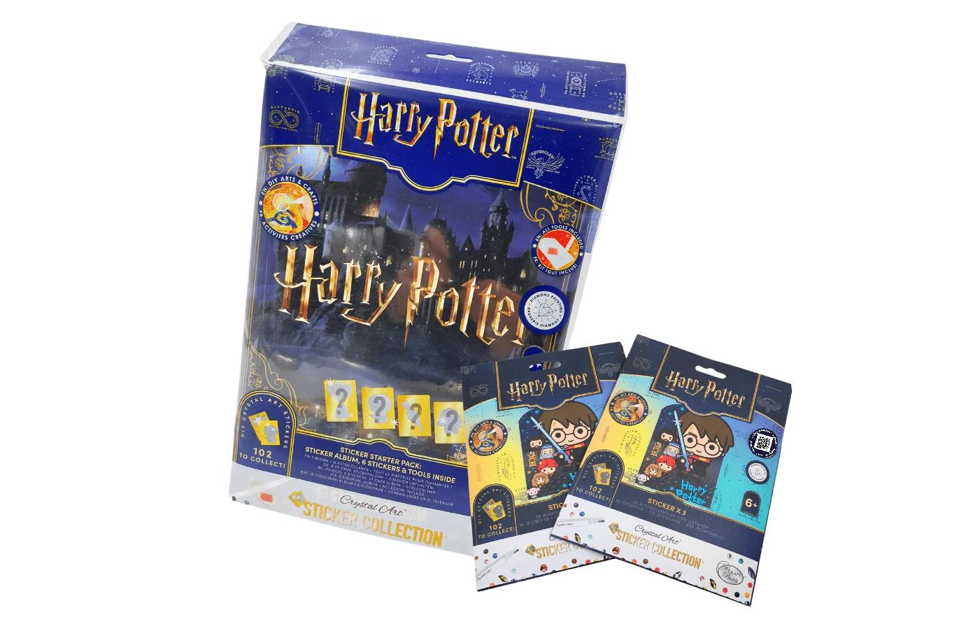 CRAFT Buddy Bastelset Harry Potter Crystal Art Sticker Album Starter