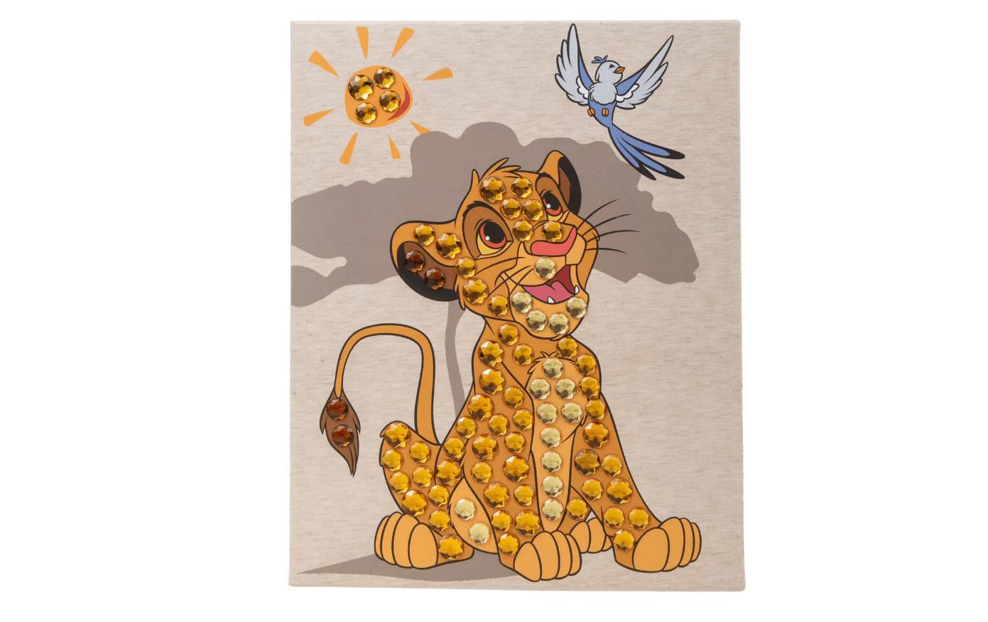 CRAFT Buddy Bastelset Simba Crystal Art Junior