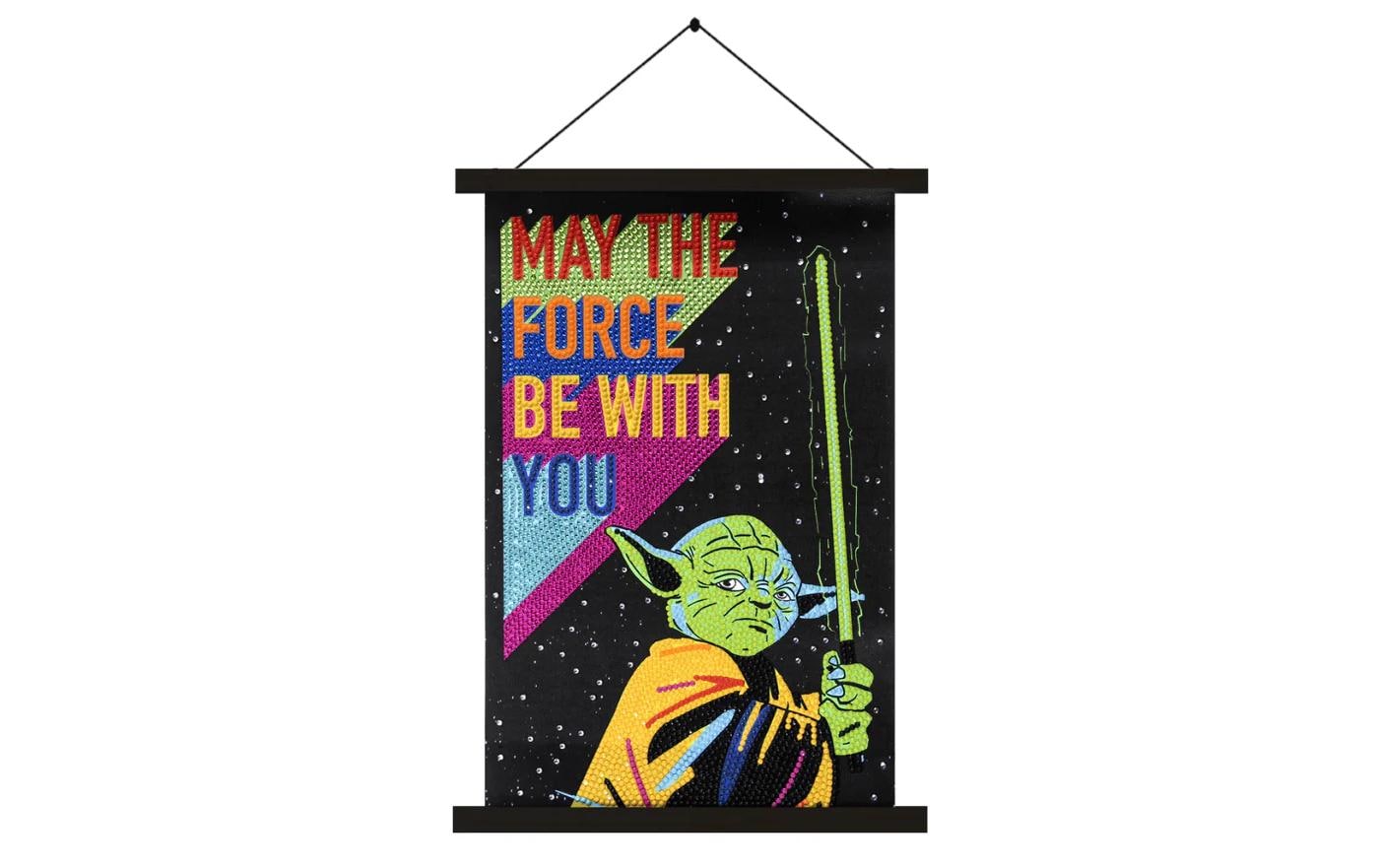 CRAFT Buddy Bastelset Yoda Mini Crystal Art Scroll Kit 20 x 30 cm