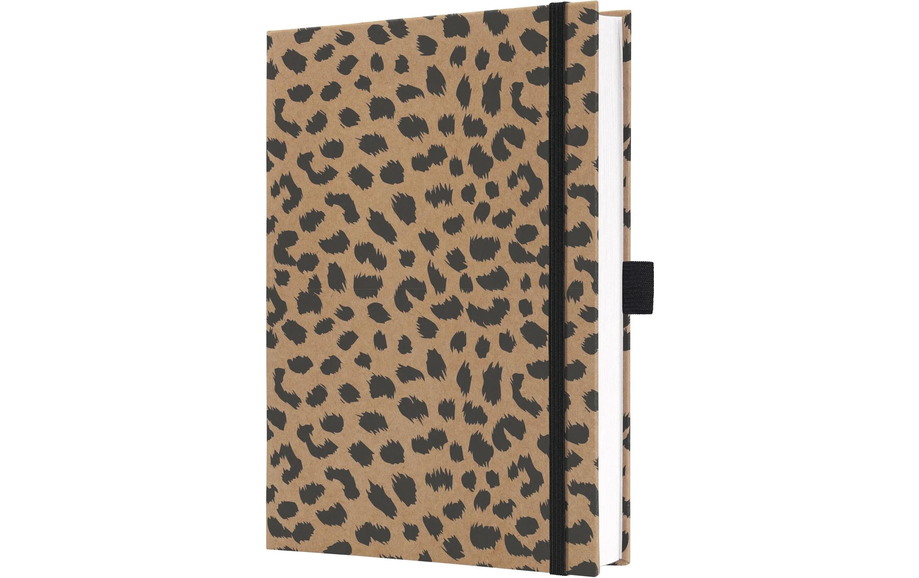 Jolie Notizbuch Pure Cheetah, A5, Liniert, Braun/Schwarz
