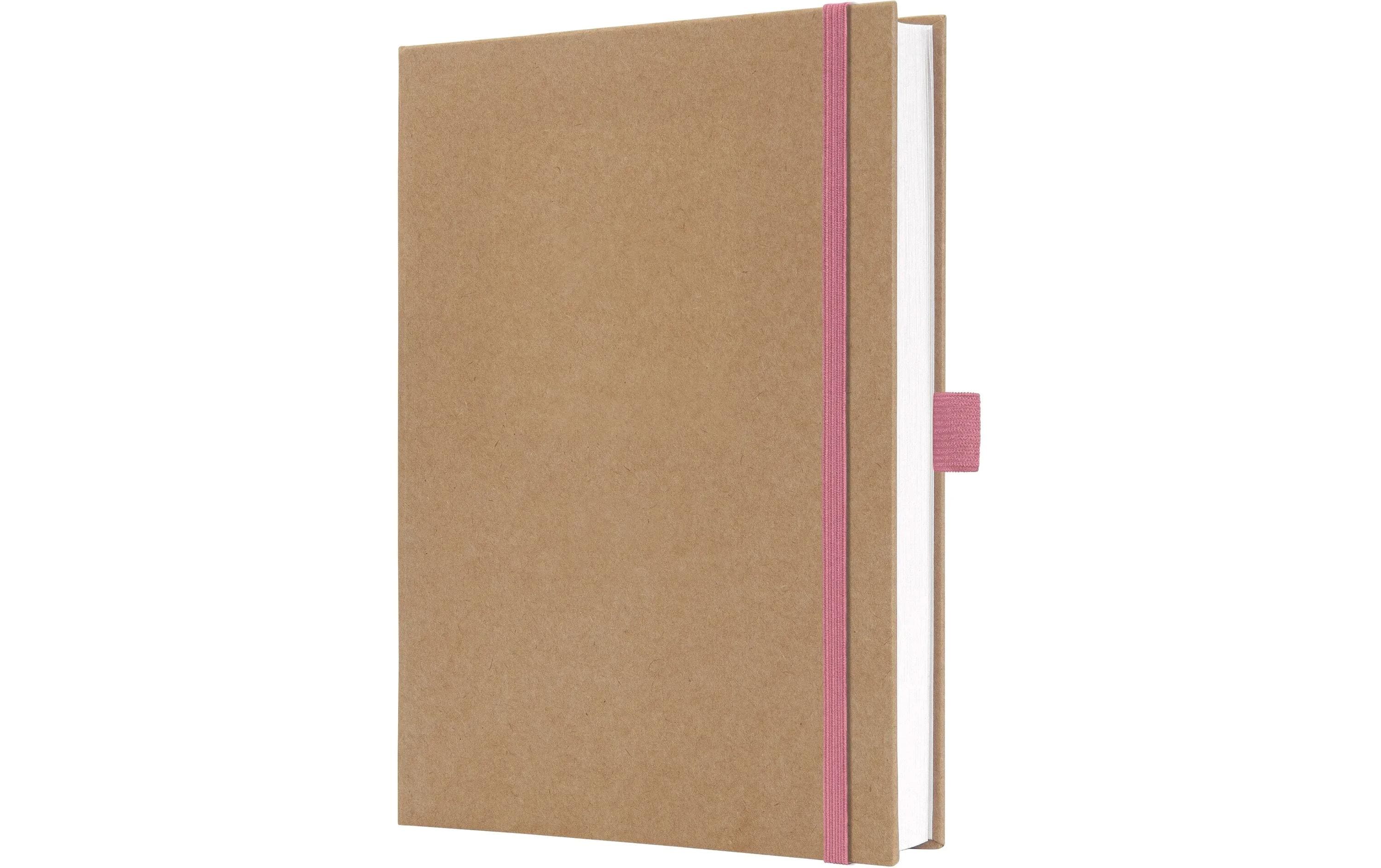 Jolie Notizbuch Pure Pink, A5, Blanko, Braun/Pink