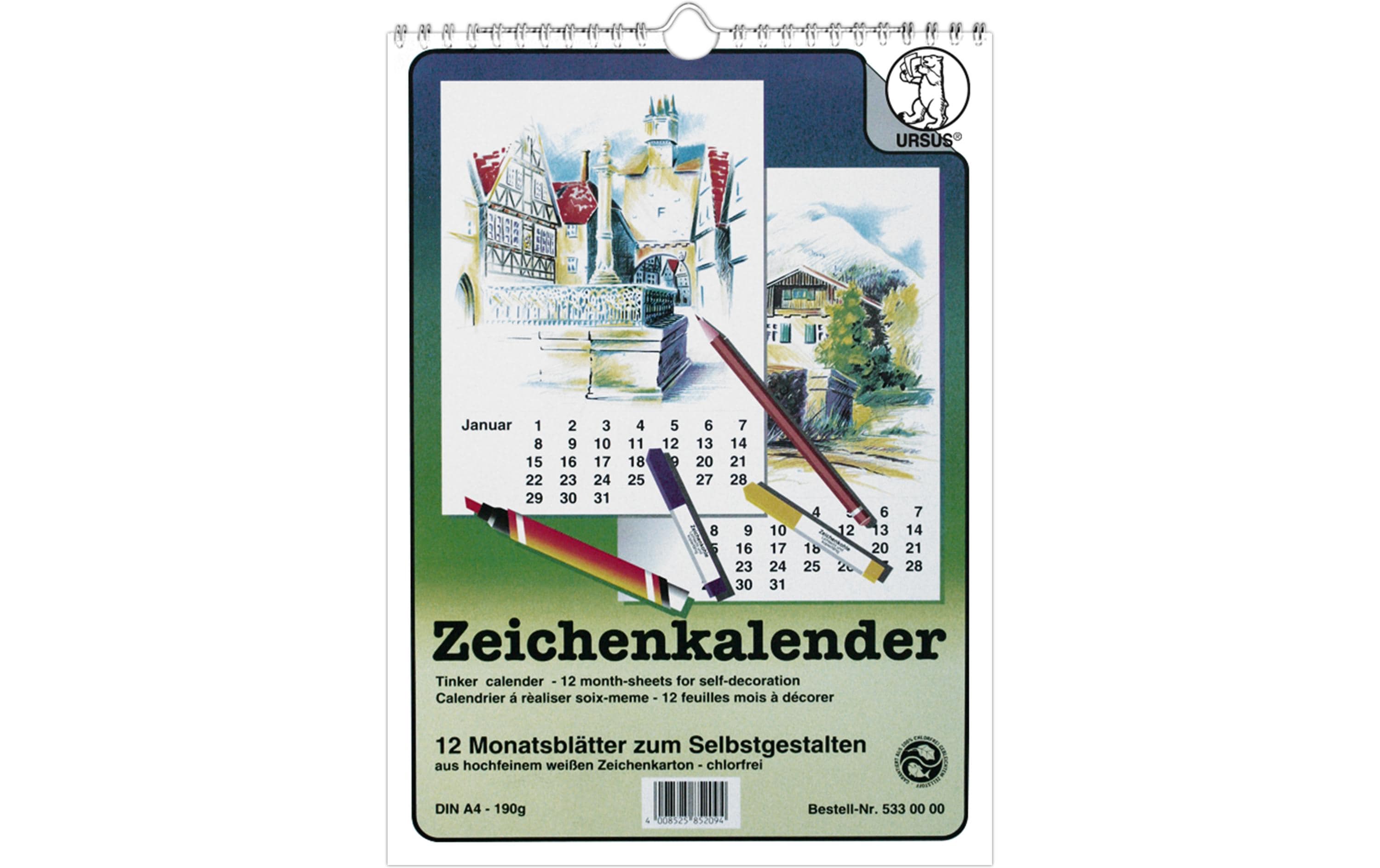 URSUS Zeichenkalender A4