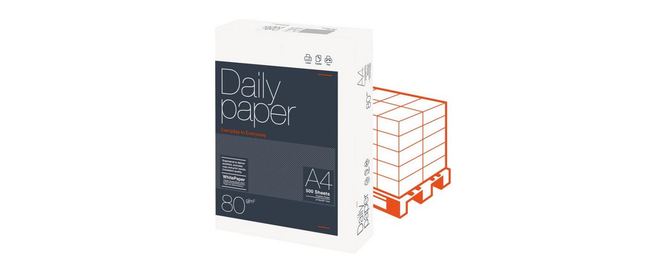 Papyrus Kopierpapier A4, Weiss, 80 g/m²,100000 Blatt