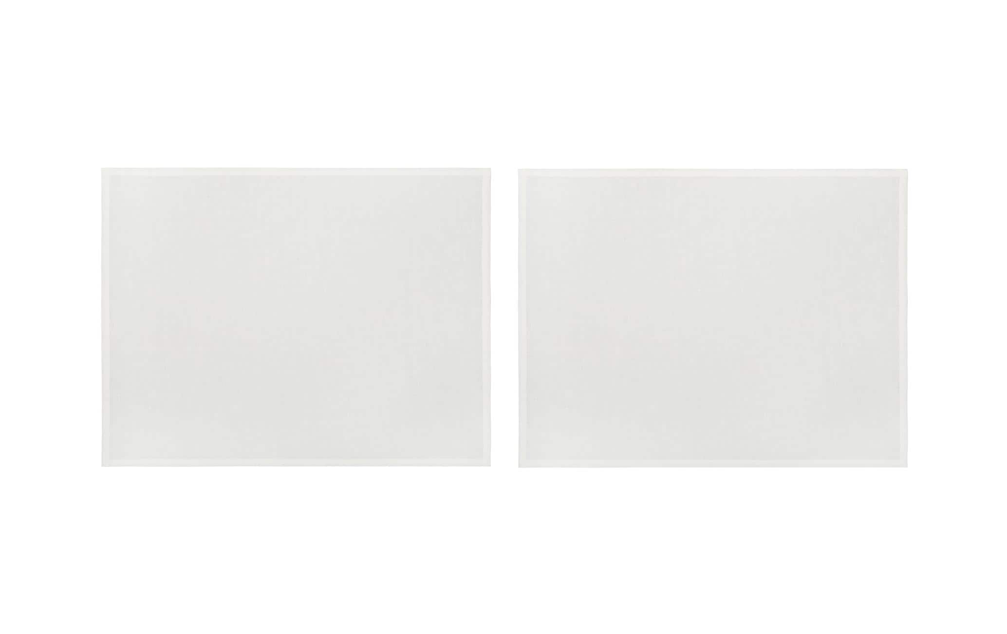 Urbanara Tischset Tolosa, 2 Stück, 38 cm x 50 cm, Weiss