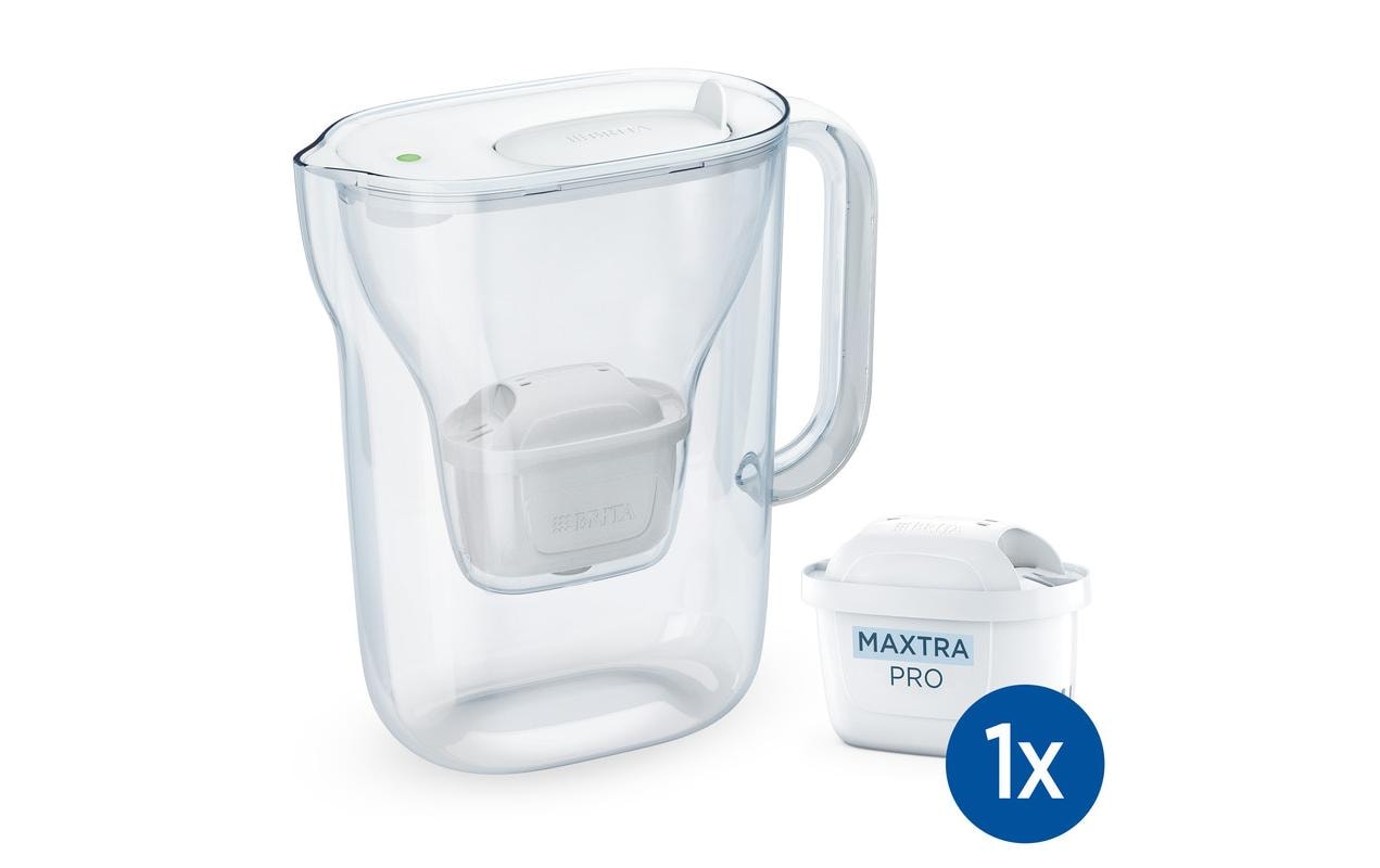 BRITA Wasserfilter Style Essential inkl. 1 Maxtra Pro Weiss