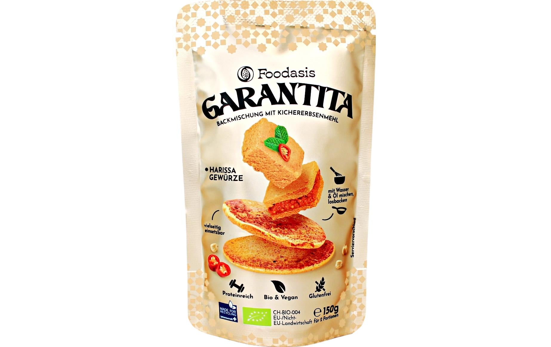 Foodasis GmbH Backmischung Bio Garantita Harissa 150 g