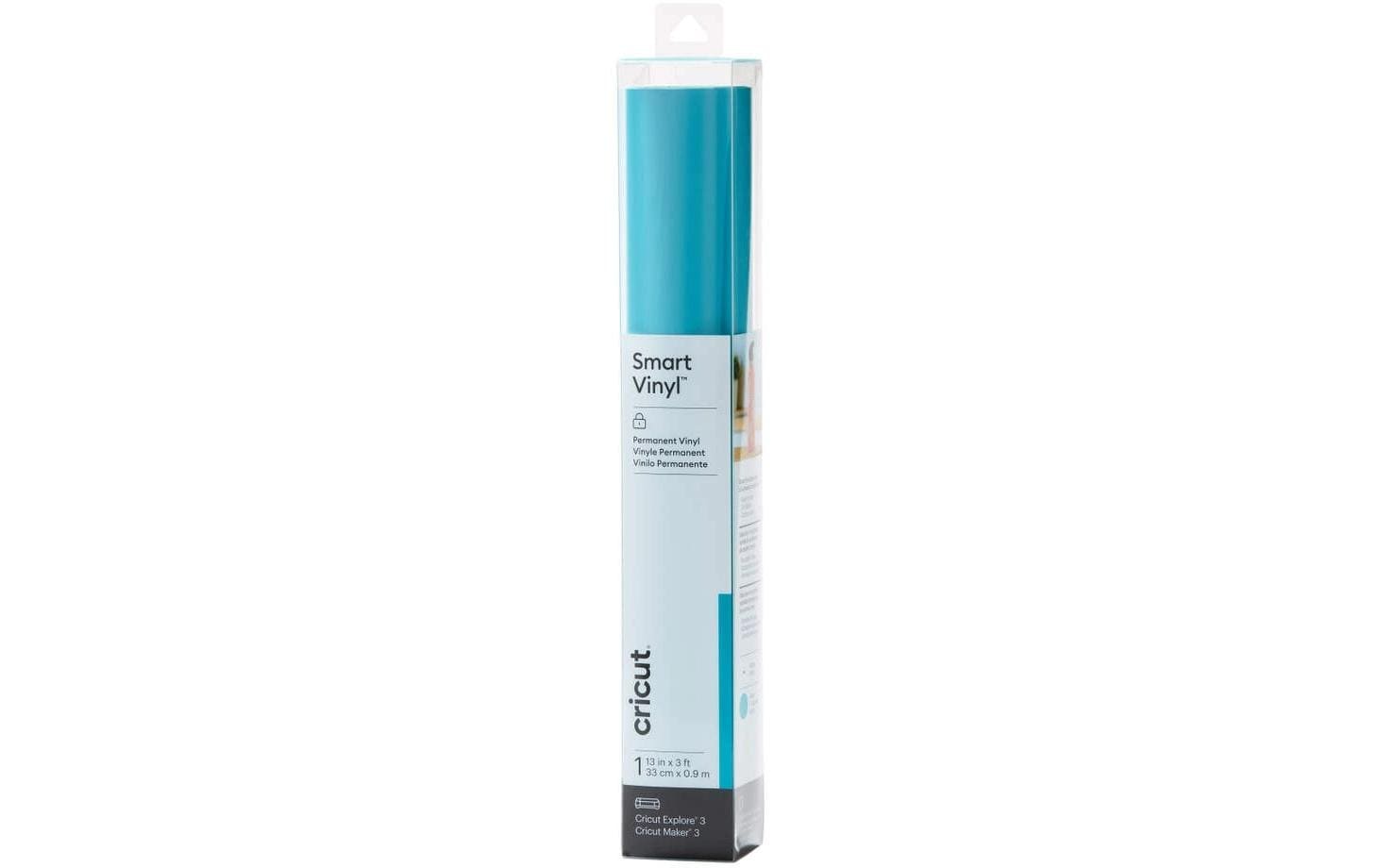 Cricut Vinylfolie Smart Permanent 33 x 91.4 cm, 1 Stück, Aqua