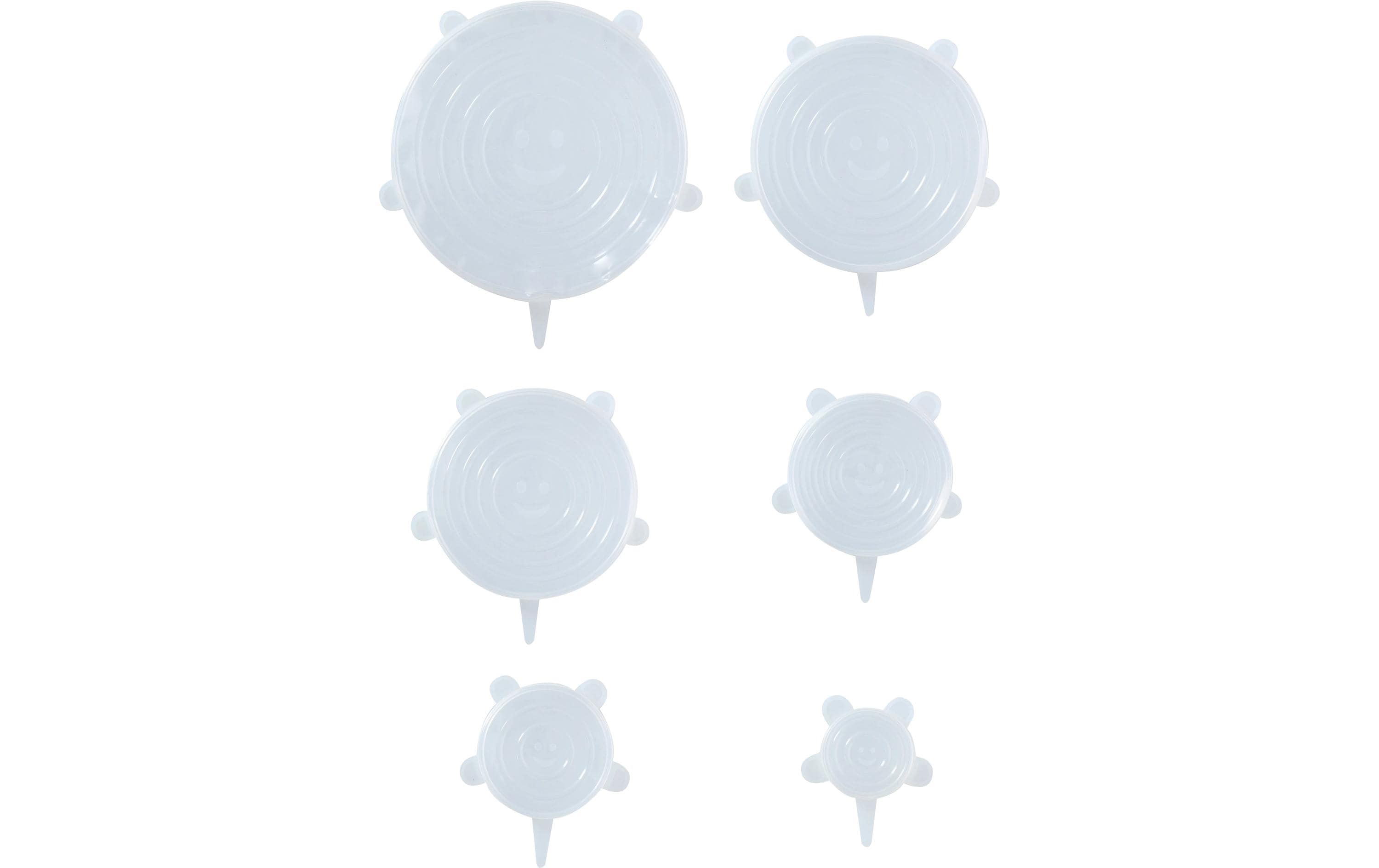 alpina Flexibles Deckel-Set 6 Stück, Transparent