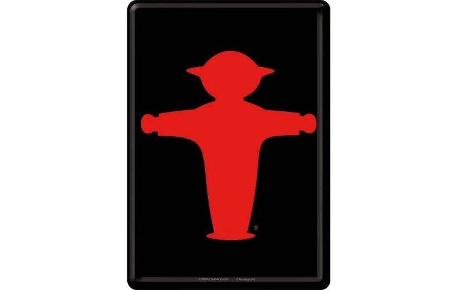 Nostalgic Art Postkarte Ampelmann Rot/Schwarz