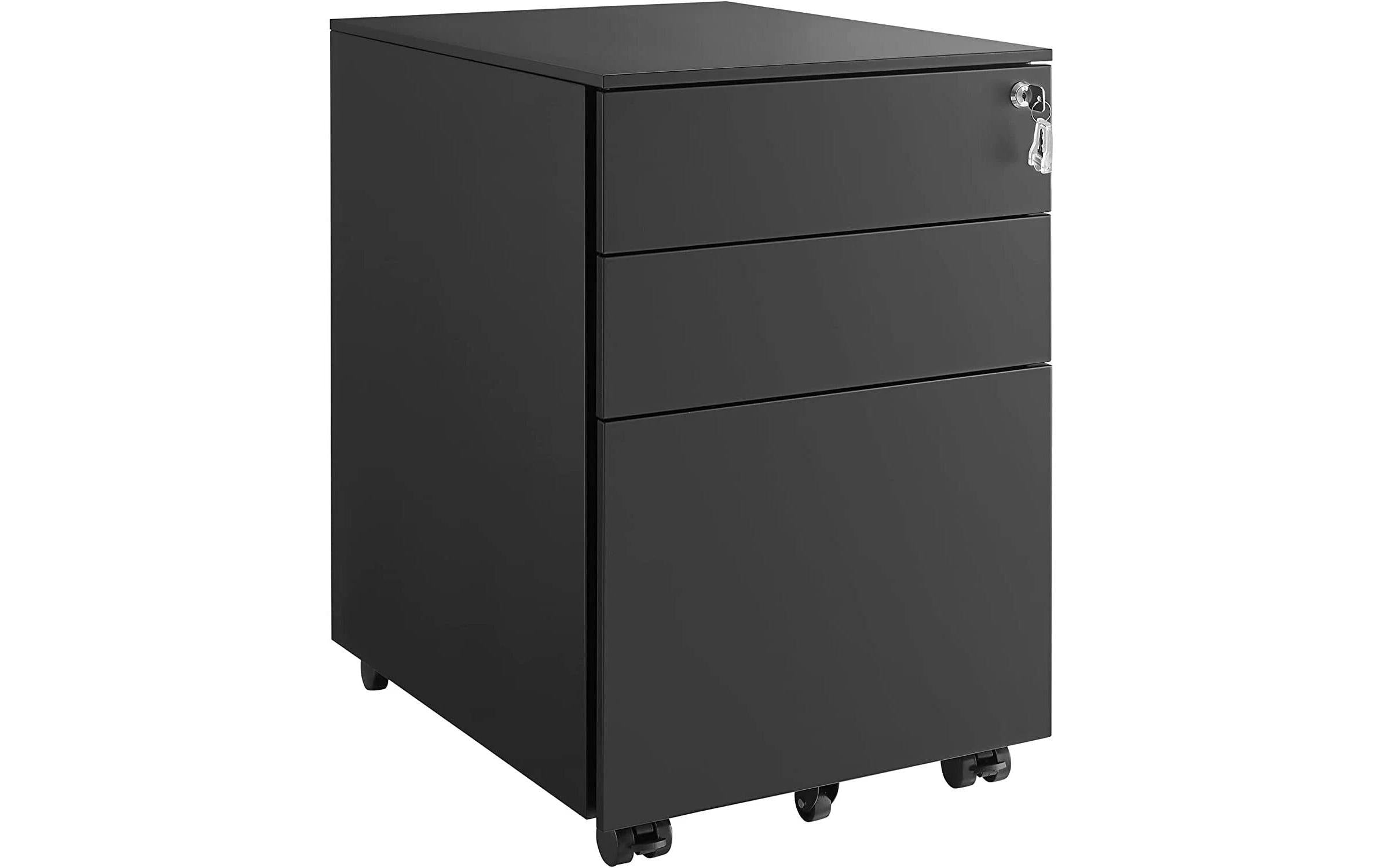 Songmics Rollcontainer, 39.0 x 52.0 x 60.0 cm, Schwarz