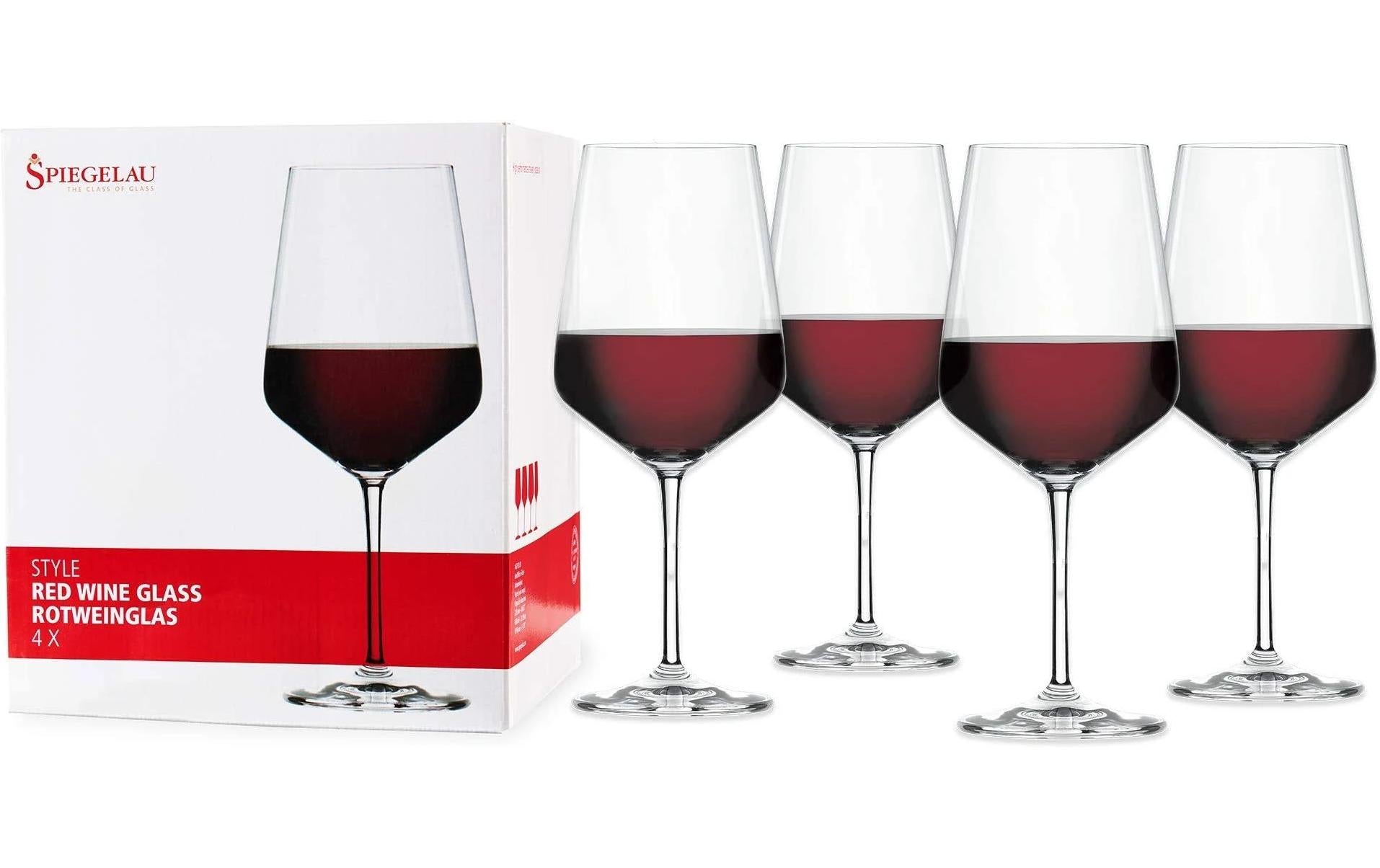 Spiegelau Rotweinglas Style 630 ml, 4 Stück, Transparent