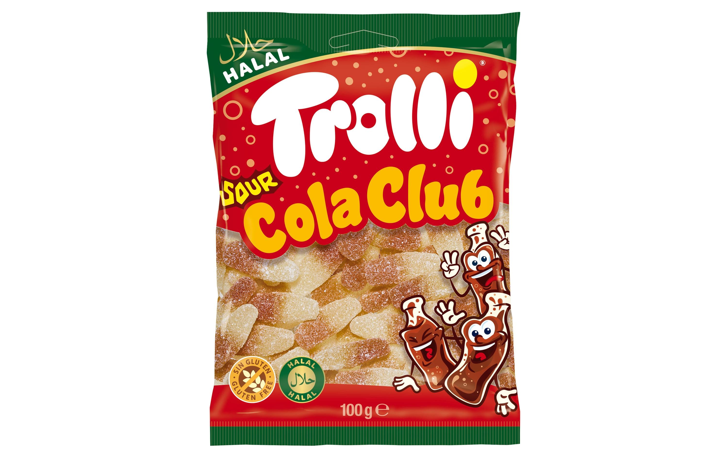 Trolli Gummibonbons Halal Sour Cola Club 100 g