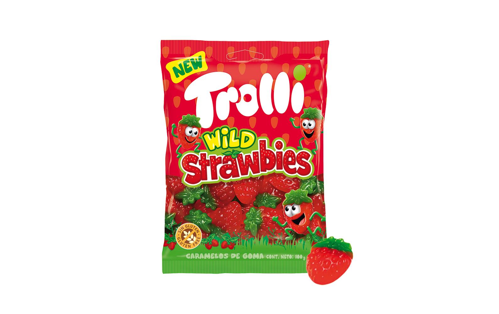 Trolli Gummibonbons Wild Strawbies 100 g