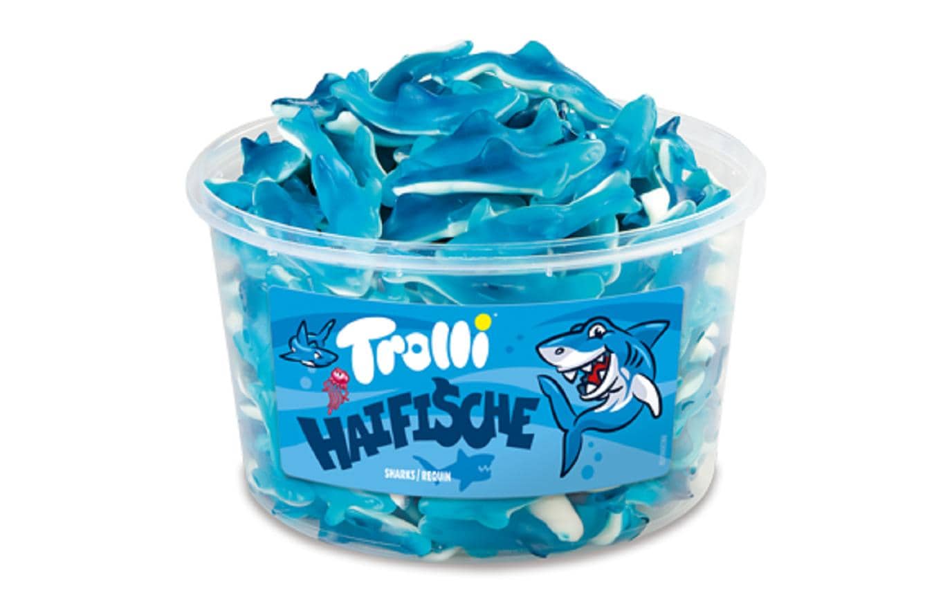 Trolli Gummibonbons Haifische Dose 1200 g