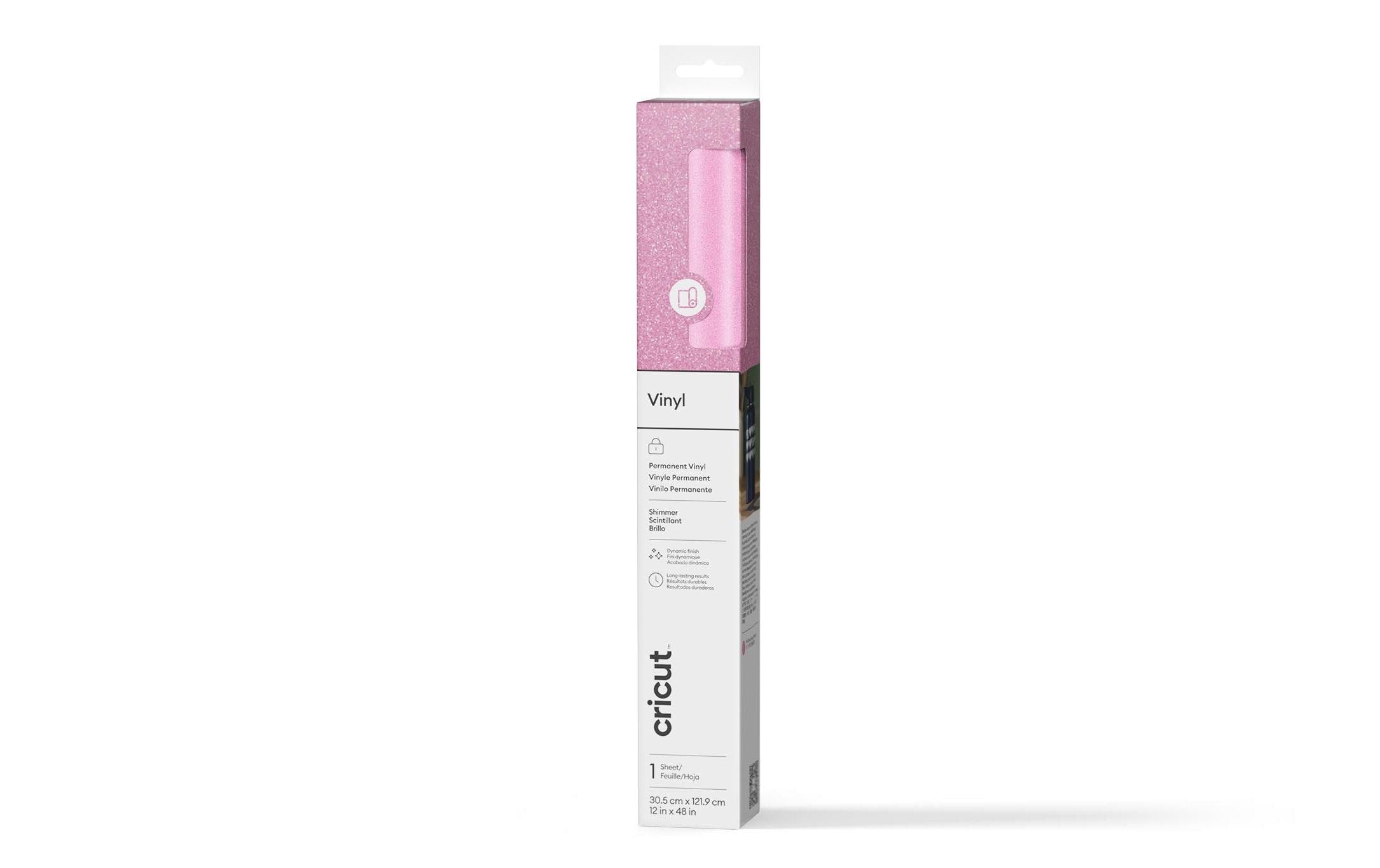 Cricut Vinylfolie Permanent Glanz 30.5 x 122 cm, 1 Stück, Pink