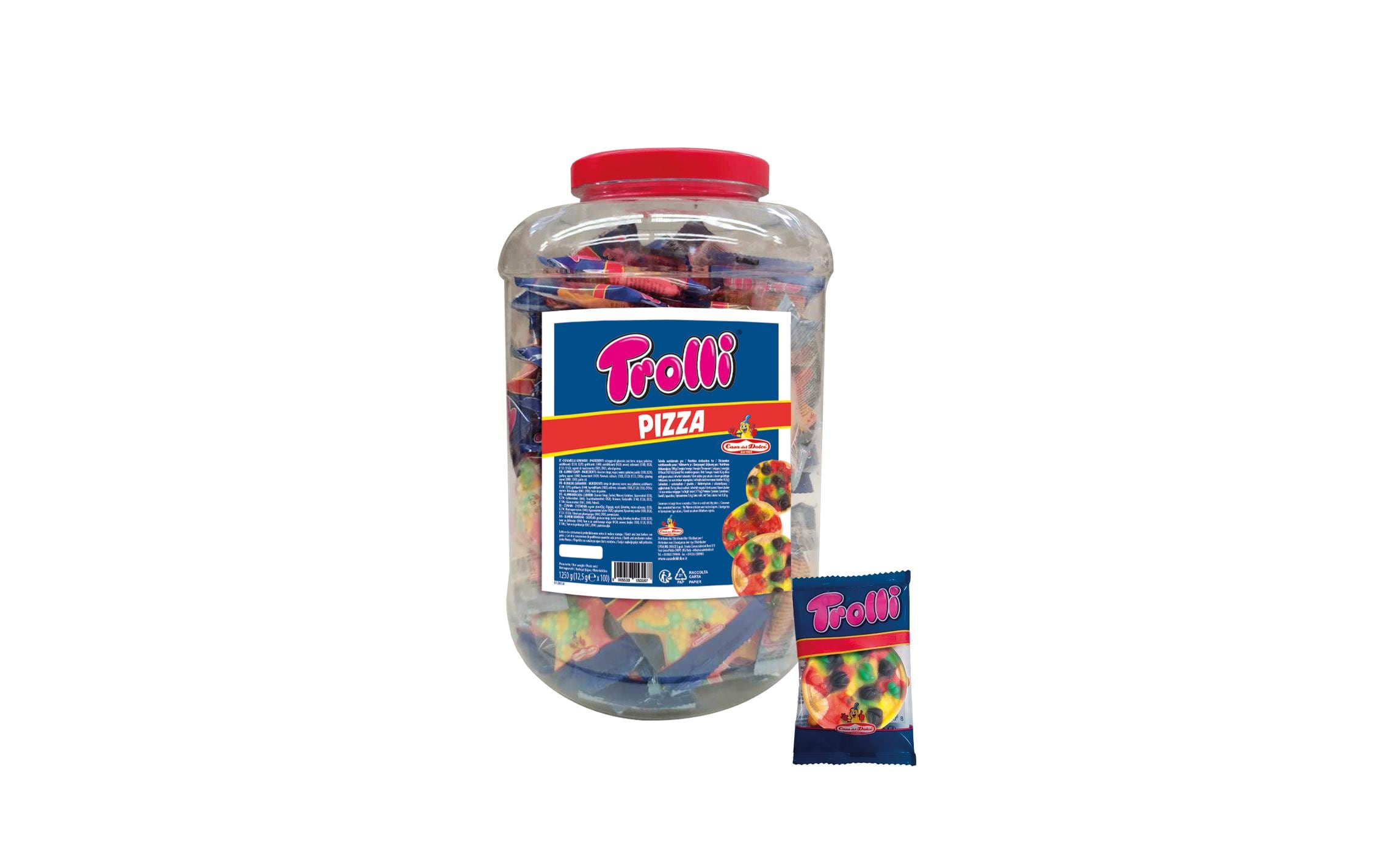 Trolli Gummibonbons Pizza Dose 100 x 12.5 g