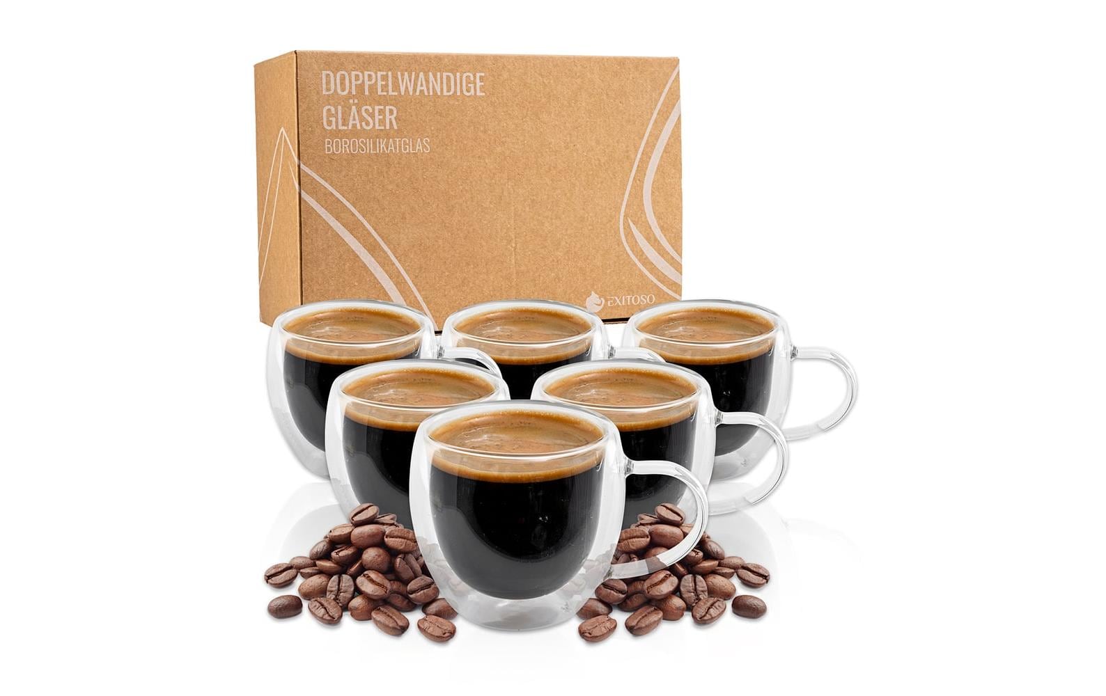 Exitoso Espressogläser 80 ml, 1 Stück, Transparent