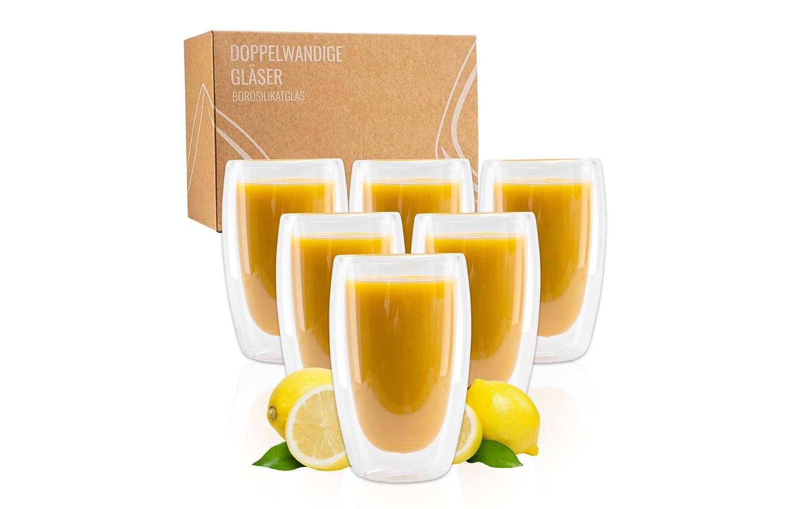 Exitoso Latte Macchiato Gläser 330 ml, 1 Stück, Transparent